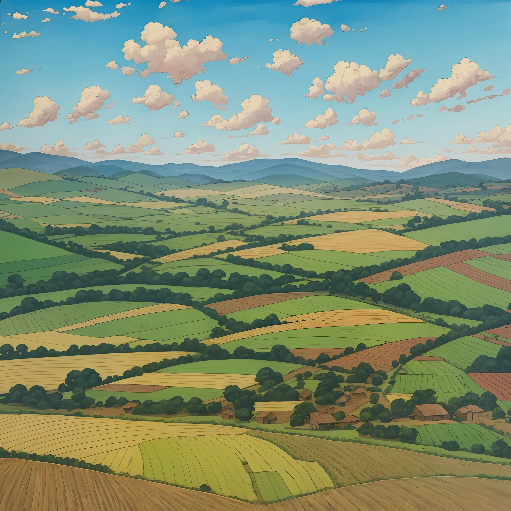 "Visualize a screen that captures the soul of the hillbilly culture of the Paraíba Valley. The influence of artists like Candido Portinari manifests itself through an authentic and evocative representation of rural life. hand made oil painting