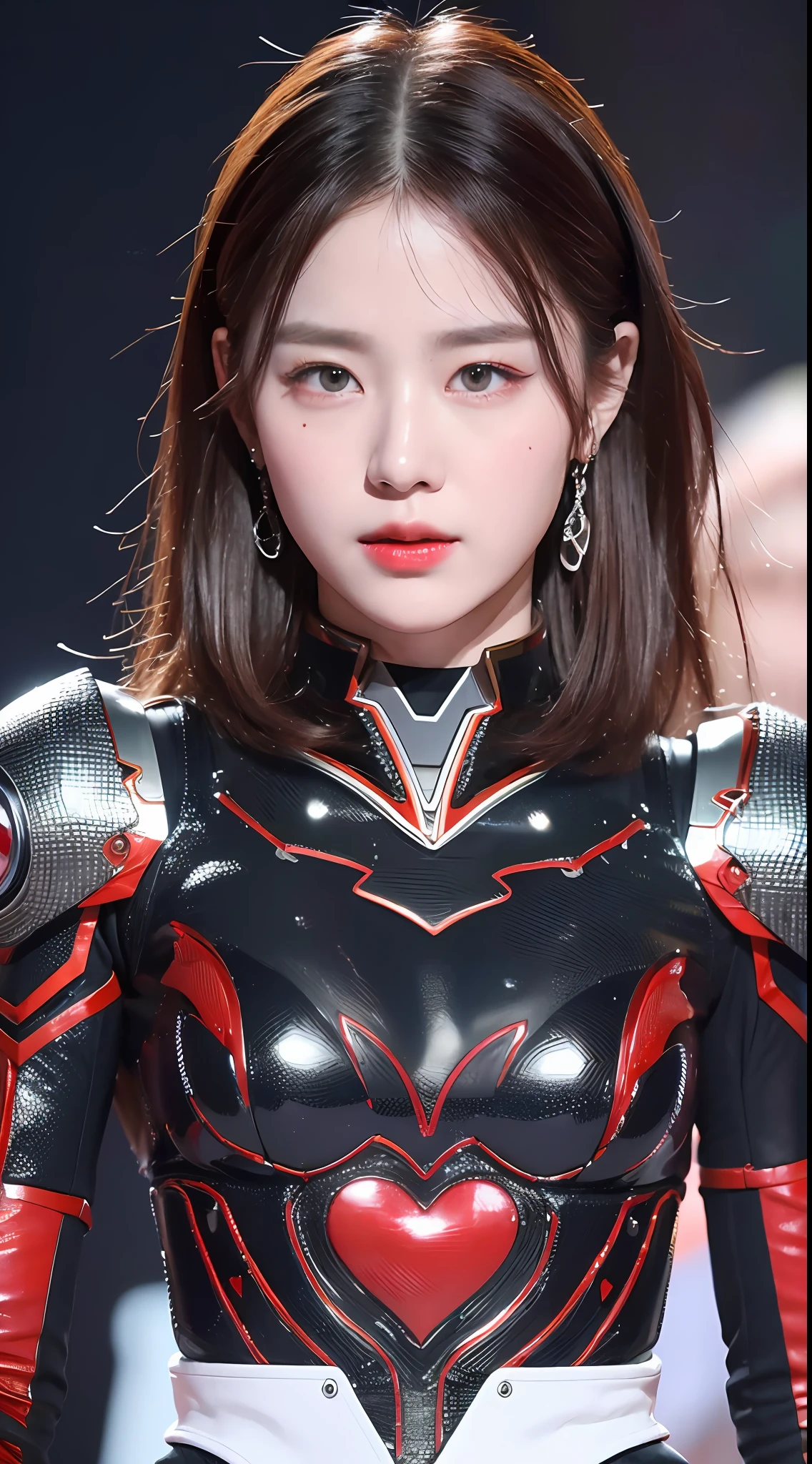 Top quality 8K ultra high definition work, masterpiece: 1.3, sharp focus: 1.2, one robot. Heart, lungs, blood vessels (natural colors, photo, 8K)