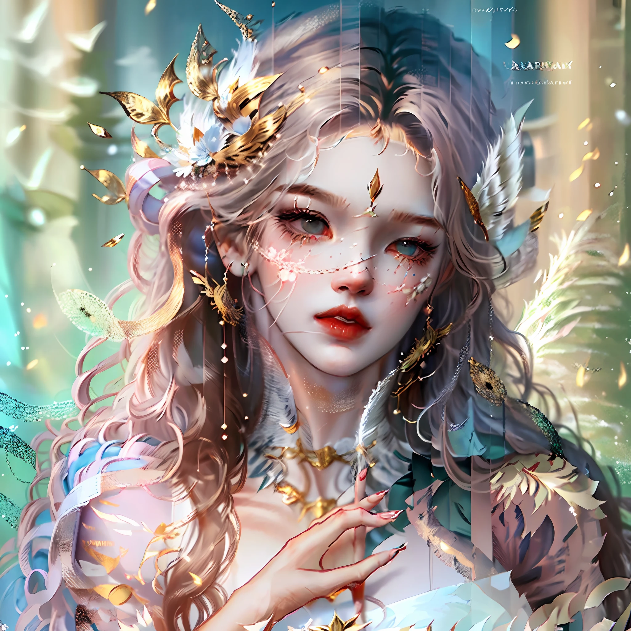 Gorgeous angel, perfect face, detailed, sharp, fantasy, perfect hands, perfect fingers, perfect paloma, super detailed hair and fully clothed wings --auto --s2