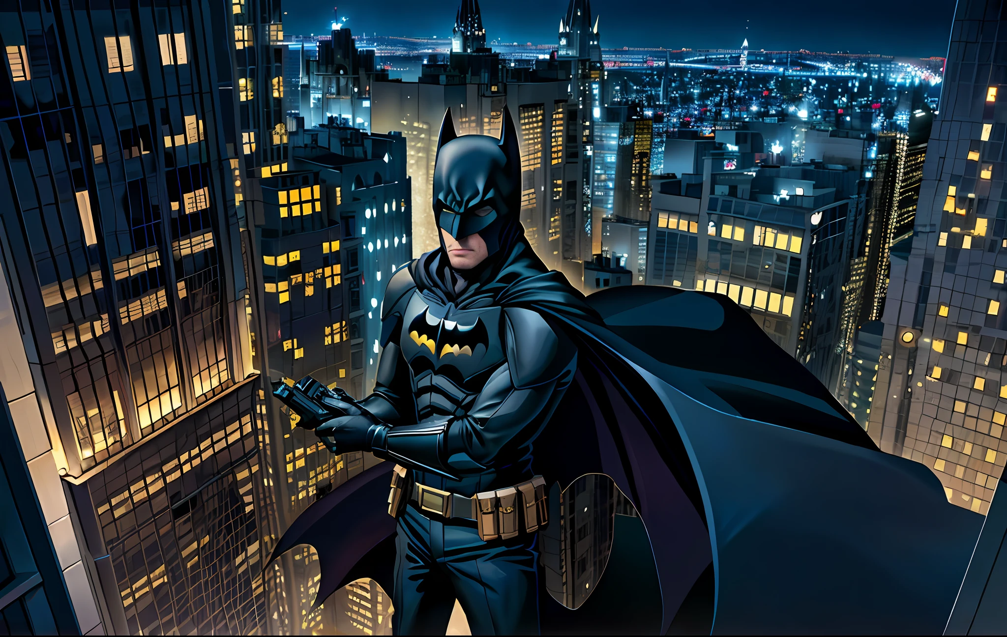 Batman Dark Knight, City of Gothan Night