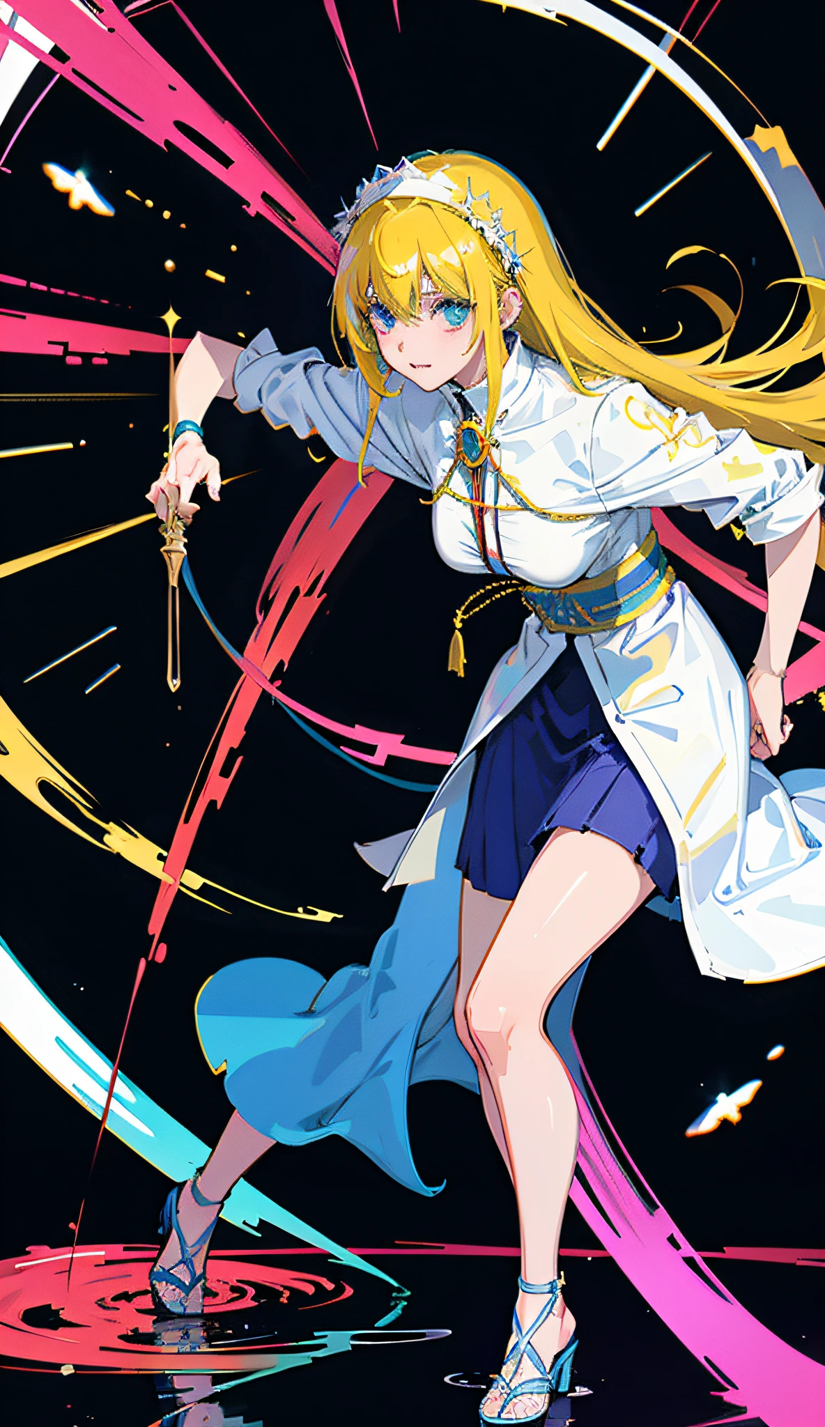 Hyper-realistic anime manga cyberpunk, Mary, full of grace, the Lord is with thee. Blessed art thou amongst women and blessed is the fruit of thy womb, Jesus. Holy Mary, Mother of God, pray for us sinners, now and at the hour of our death.