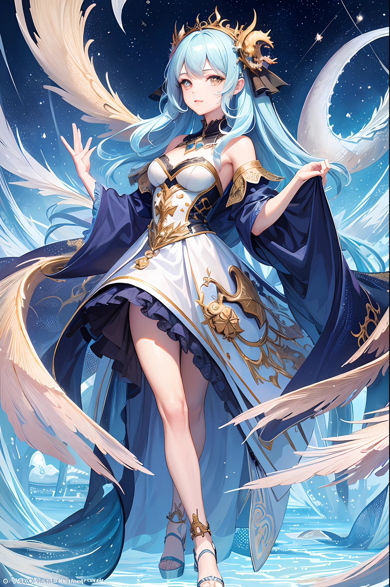 (Masterpiece, Top Quality, Best Quality, Official Art, Beautiful and Aesthetic: 1.2), (1 Girl: 1.3), (Fractal Art: 1.3), Dragon