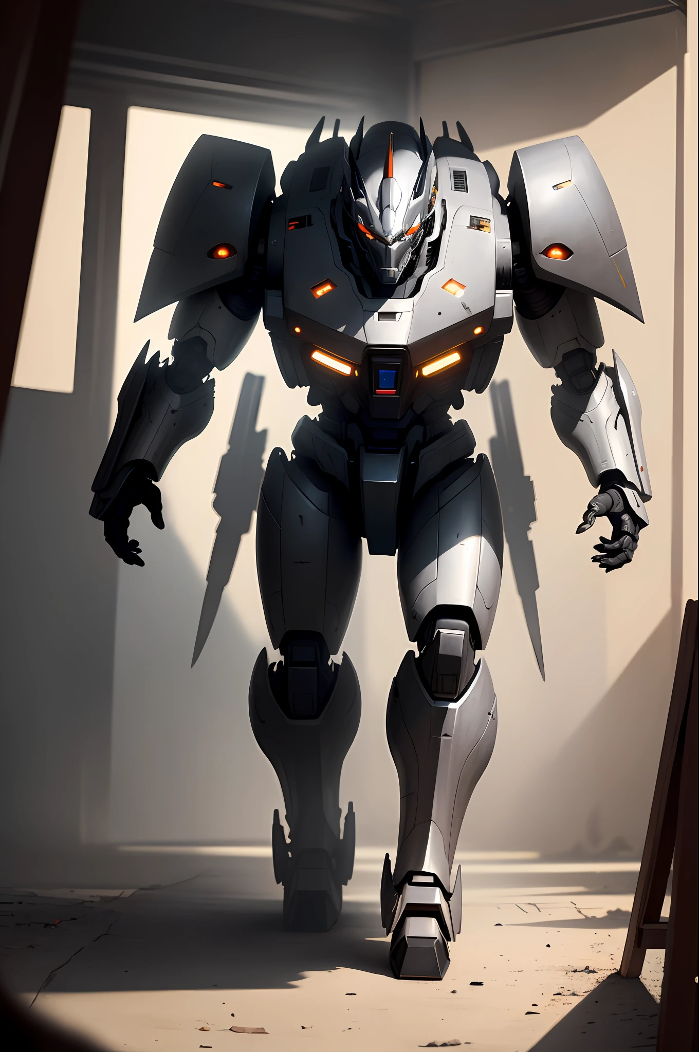 ((masterpiece)),((best quality)),((high detail)),((realistic)), high quality shadow, high detail, cinematic light, side lighting, sharp focus, (Mecha:1.0)