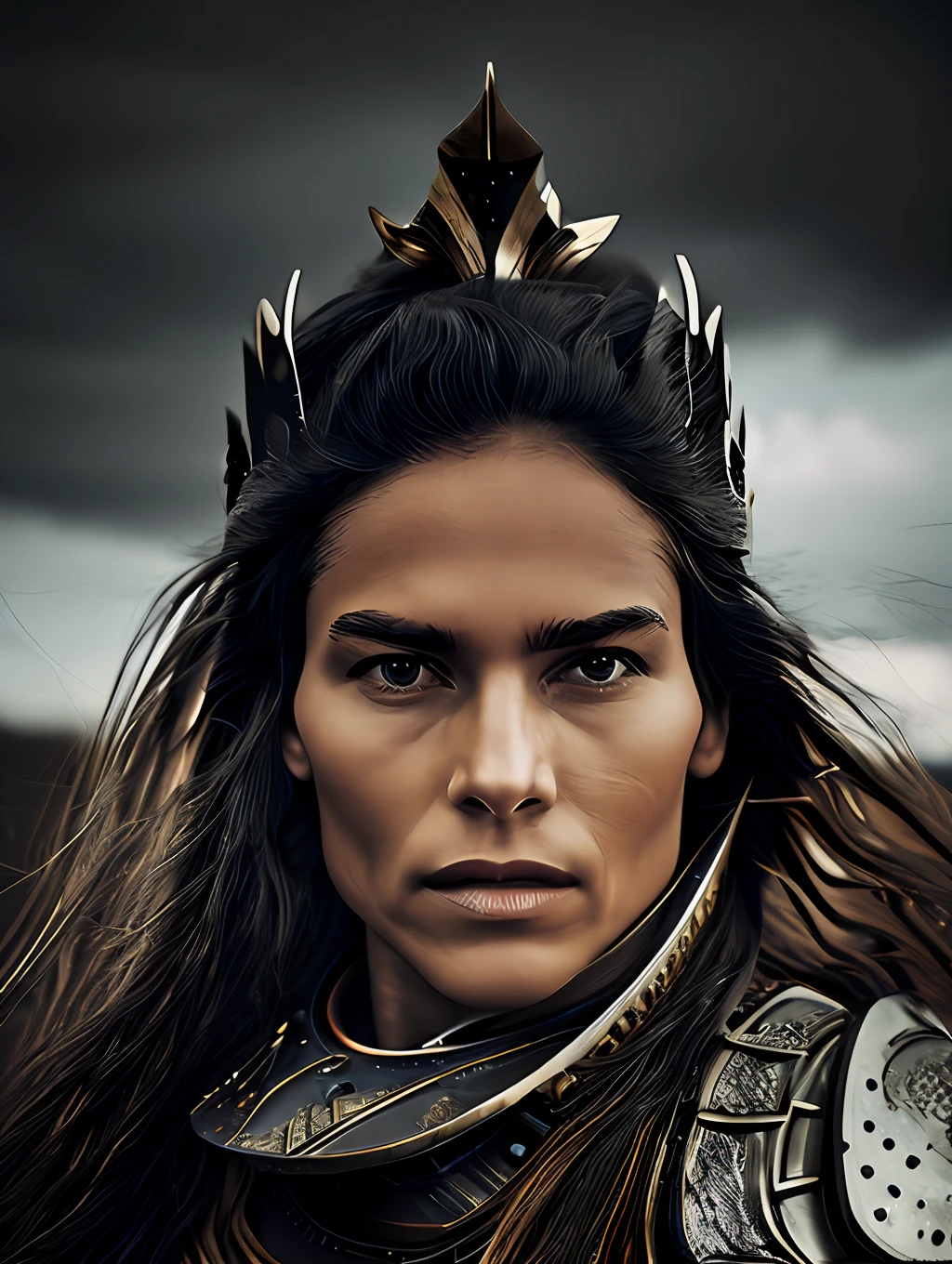 An epic photography of a Valkyrie warrior ona horse riding into the battlefield, intense action, cinematic rim light, intense action, dynamic juxtaposition, young warrior, very high quality face, exploitable image, long windy hair, stylized dynamic folds, very rustic and beautiful woman, full focus, tiltshift, ethereal, cinematic, movie still, cinematic lighting, photograph, detailed symmetric realistic face, extremely detailed natural texture, peach fuzz, long hair, masterpiece, absurdres, nikon d850 film stock photograph, kodak portra 400 camera f1.6 lens, extremely detailed, amazing, fine detail, hyper realistic lifelike texture, dramatic lighting, unrealengine, trending on artstation, cinestill 800 tungsten, looking at the viewer, photo realistic, RAW photo, TanvirTamim, high quality, highres, sharp focus, extremely detailed, cinematic lighting, 8k uhd,-imagine-