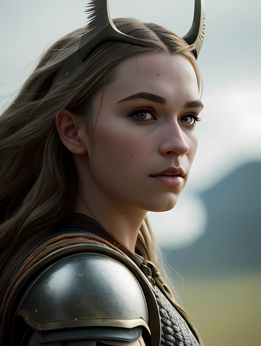 An epic photography of a Valkyrie warrior ona horse riding into the battlefield, intense action, cinematic rim light, intense action, dynamic juxtaposition, young warrior, very high quality face, exploitable image, long windy hair, stylized dynamic folds, very rustic and beautiful woman, full focus, tiltshift, ethereal, cinematic, movie still, cinematic lighting, photograph, detailed symmetric realistic face, extremely detailed natural texture, peach fuzz, long hair, masterpiece, absurdres, nikon d850 film stock photograph, kodak portra 400 camera f1.6 lens, extremely detailed, amazing, fine detail, hyper realistic lifelike texture, dramatic lighting, unrealengine, trending on artstation, cinestill 800 tungsten, looking at the viewer, photo realistic, RAW photo, TanvirTamim, high quality, highres, sharp focus, extremely detailed, cinematic lighting, 8k uhd,-imagine-