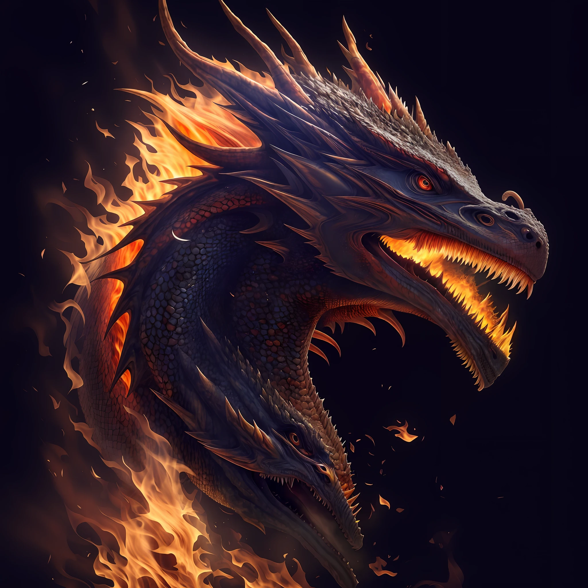 a closeup of a dragon with fire coming out of its mouth, dragon breathing fire, dragon art, ''dragon breathing fire, fire dragon, dragon breathing fire, dragon portrait, dragon breathing fire, by Adam Marczyński, portrait of a dragon, flaming fire dragon serpent, epic dragon, dragon face, scarred dragon, dragon blowing fire above, drogon, ultra quality
