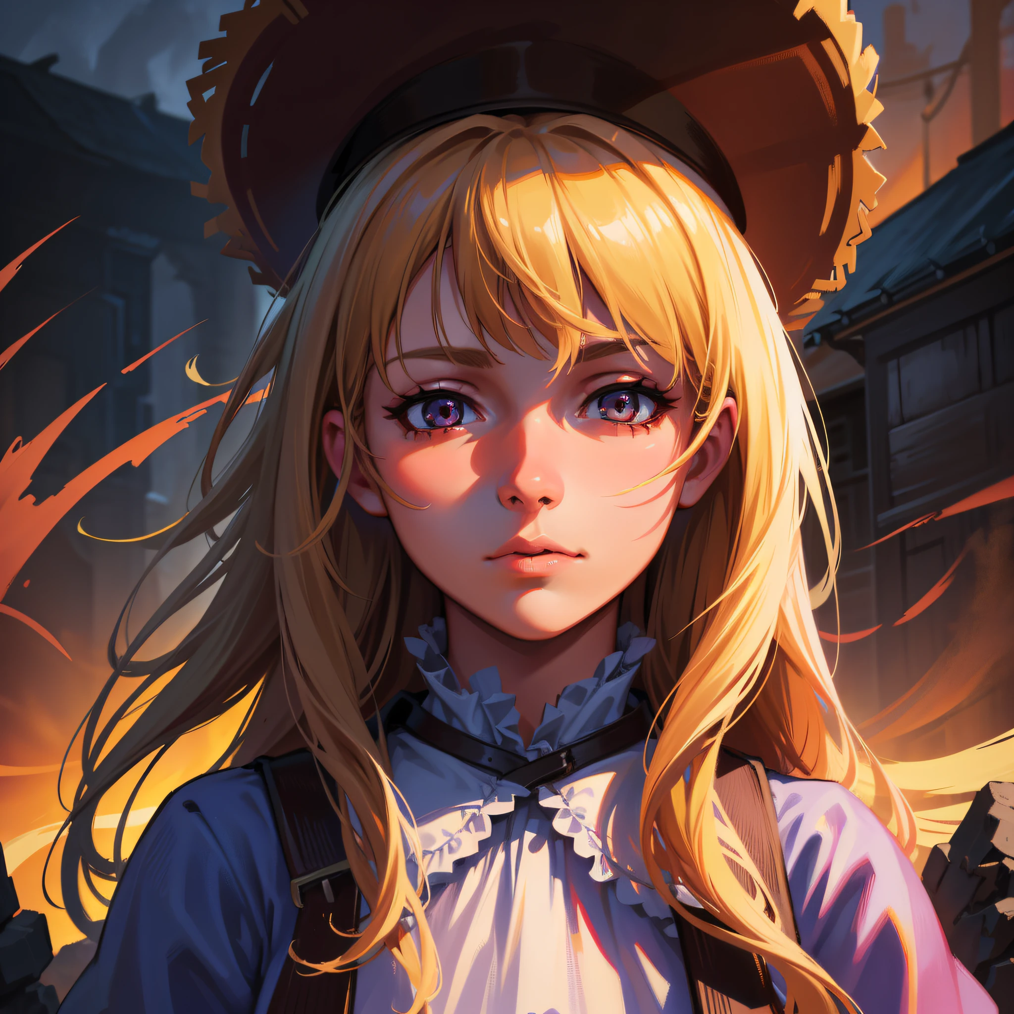 Hyper Realistic 1girl in Old West Clothing, Fantasy Art, Photorealistic, Dynamic Lighting, Artstation, Highly Detailed Face, 4K, Award Winning,