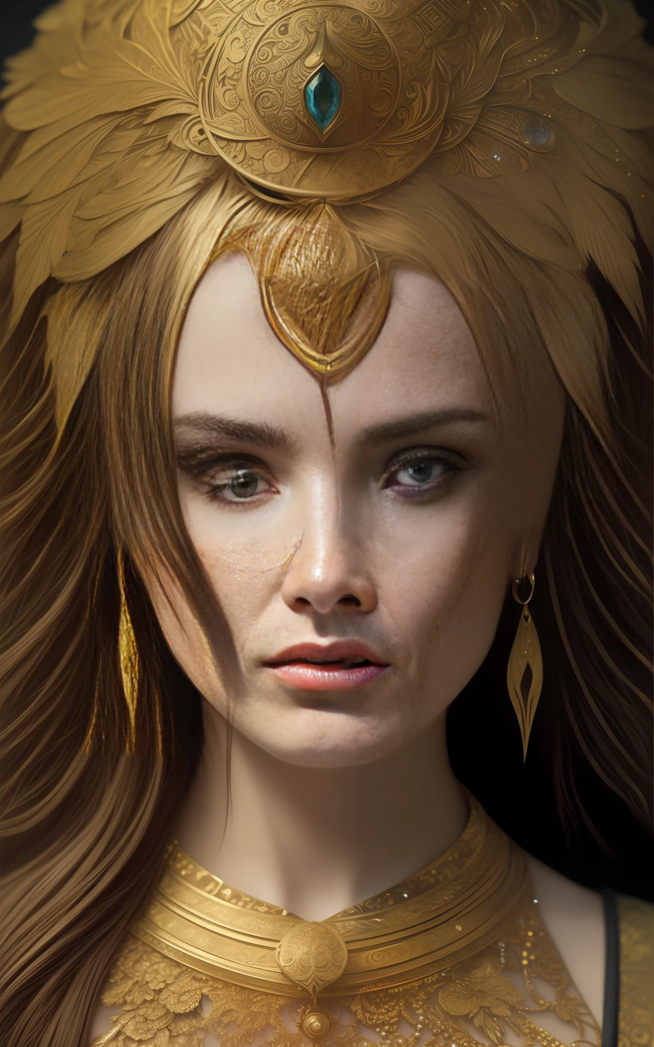 Waist high Portrait of an exotic beautiful caucasian woman wearing trendy clothing at a beach, perfect detailed face, detailed symmetric hazel eyes with circular iris, realistic, stunning realistic photograph, 3d render, octane render, intricately detailed, cinematic, trending on artstation, Isometric, Centered hipereallistic cover photo, awesome full color, hand drawn, dark, gritty, mucha, klimt, erte 12k, high definition, cinematic, neoprene, behance contest winner, portrait featured on unsplash, stylized digital art, smooth, ultra high definition, 8k, unreal engine 5, ultra sharp focus, intricate artwork masterpiece, ominous, epic, TanvirTamim, trending on artstation, by artgerm, h. r. giger and beksinski, highly detailed, vibrant
