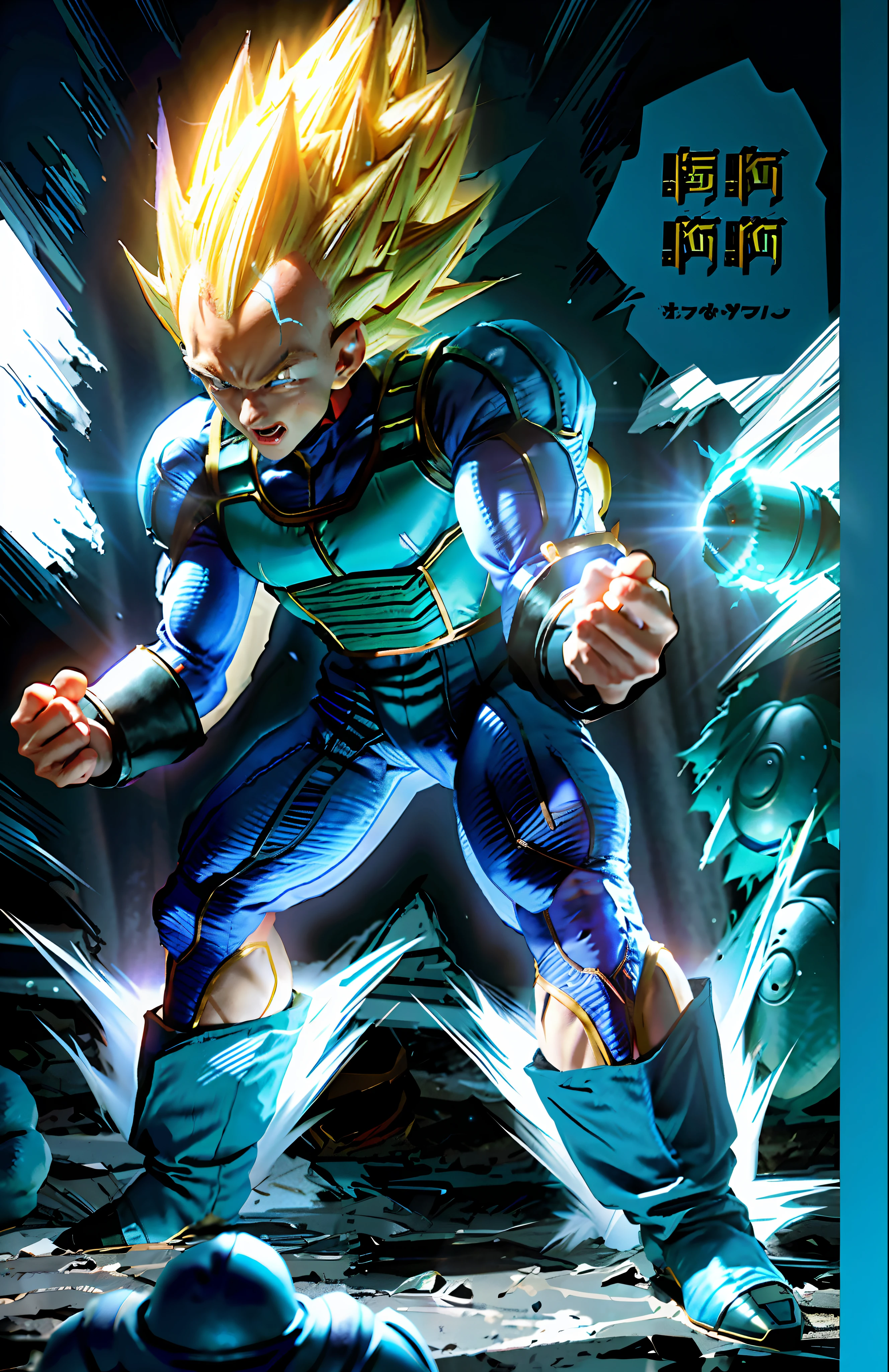 Very young Vegeta in blue costume, Prince Vegeta, Vegeta, Go Super Saiyan, Super Saiyan, Vegeta Hair, Super Saiyan 3, Super Sayan, Super Saiyan Joe Biden, Color Comic Scan, Saiyan Armor, Super Saiyan Blue, Character Dragon Ball, Cell Shadow