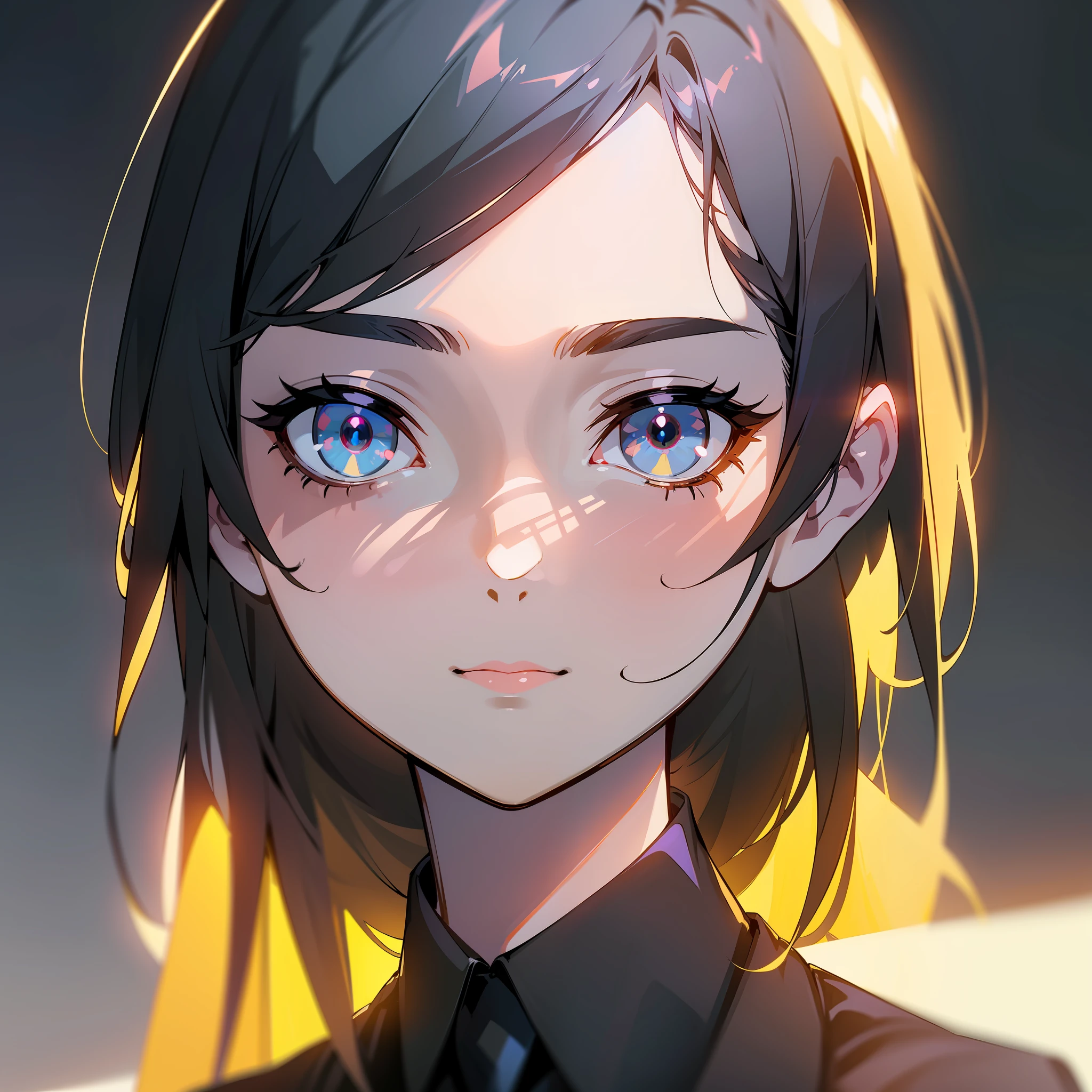 (extremely detailed CG unity 8k wallpaper,masterpiece, best quality, ultra-detailed),(best illumination, best shadow, an extremely delicate and beautiful),portrait of Agent Wallet, professional business attire, staring at screen, intense focus,(1 woman:1.2),background is modern office,shallow depth of field,blurred lines,subtle textures, high contrast.