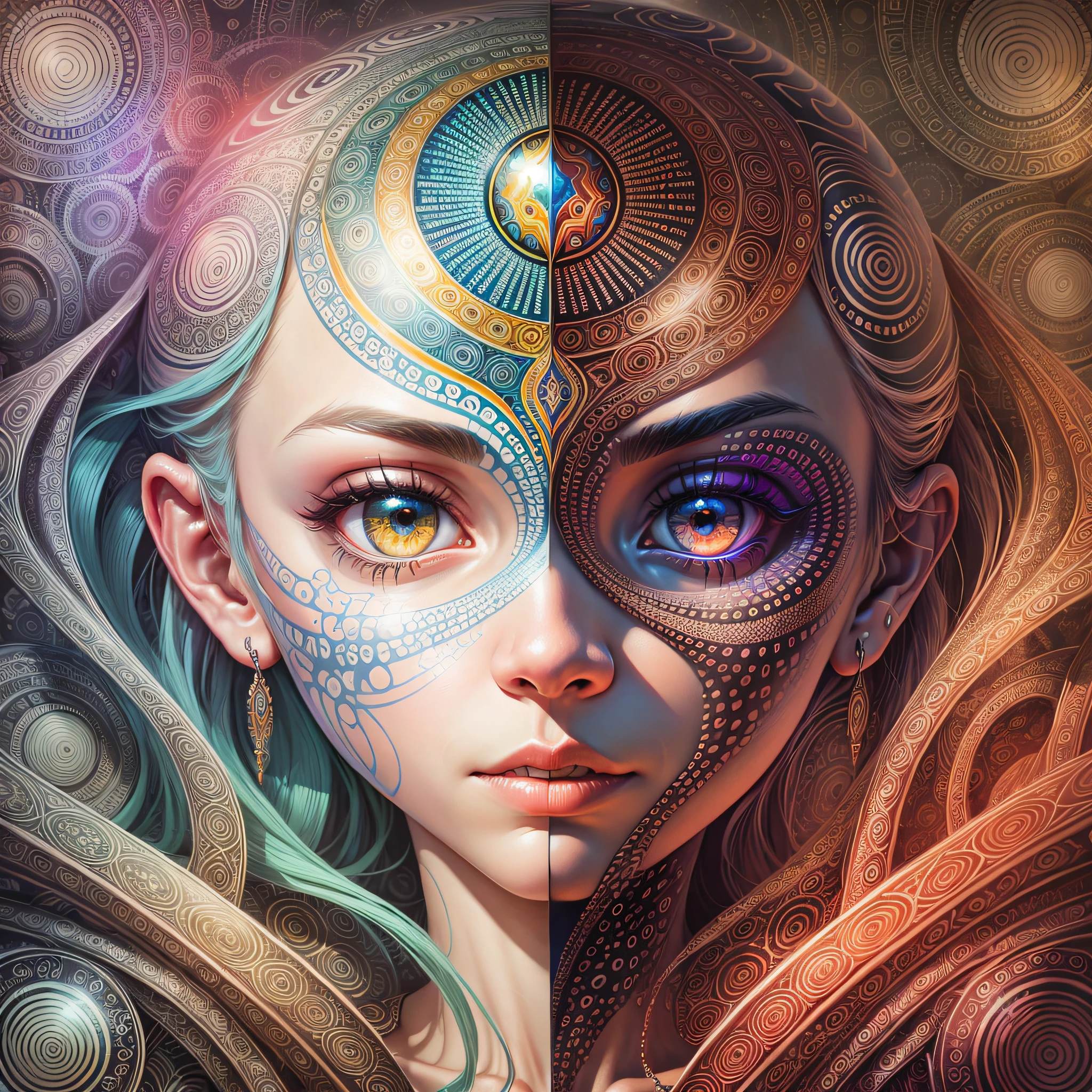 create many works similar to those of Alex Grey psycodelics --auto --s2
