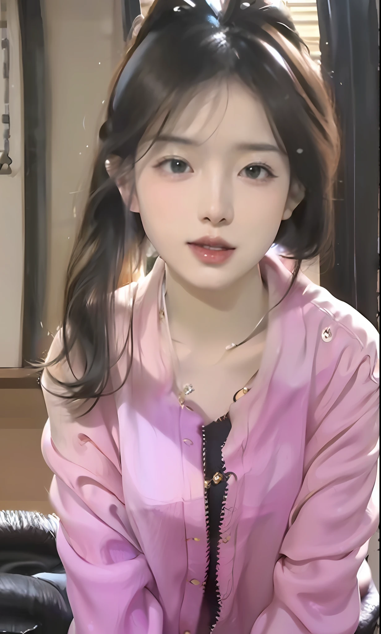 (8k, RAW photo, photorealistic:1.25) ,( lip gloss, eyelashes, glossy side, shiny skin, best quality, ultra high resolution, depth of field, chromatic aberration, caustic, wide light, natural shadow, Kpop idol) Watch the audience with serenity and goddess-like happiness, slender slender beautiful legs, whole body