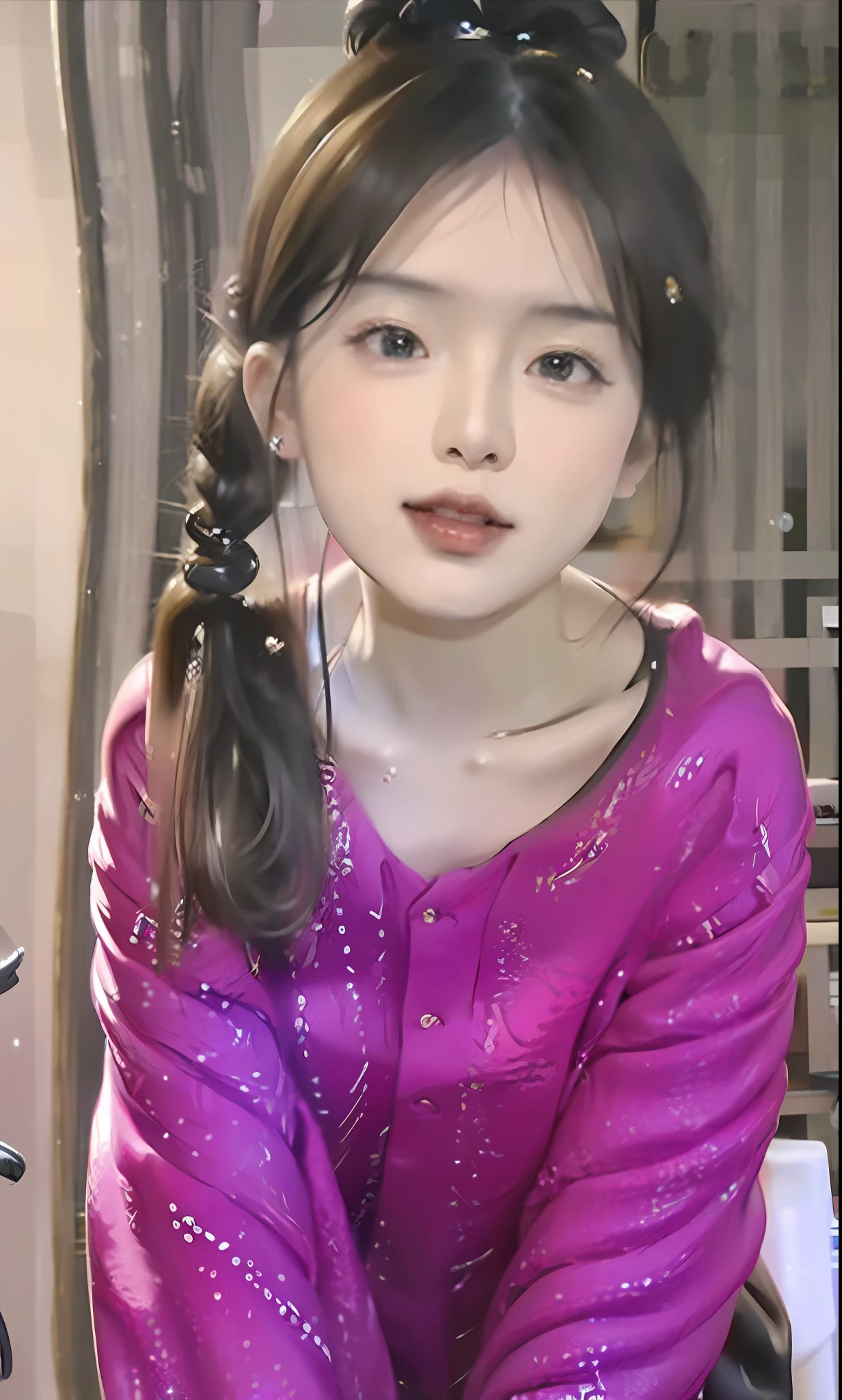 (8k, RAW photo, photorealistic:1.25) ,( lip gloss, eyelashes, glossy side, shiny skin, best quality, ultra high resolution, depth of field, chromatic aberration, caustic, wide light, natural shadow, Kpop idol) Watch the audience with serenity and goddess-like happiness, slender slender beautiful legs, whole body