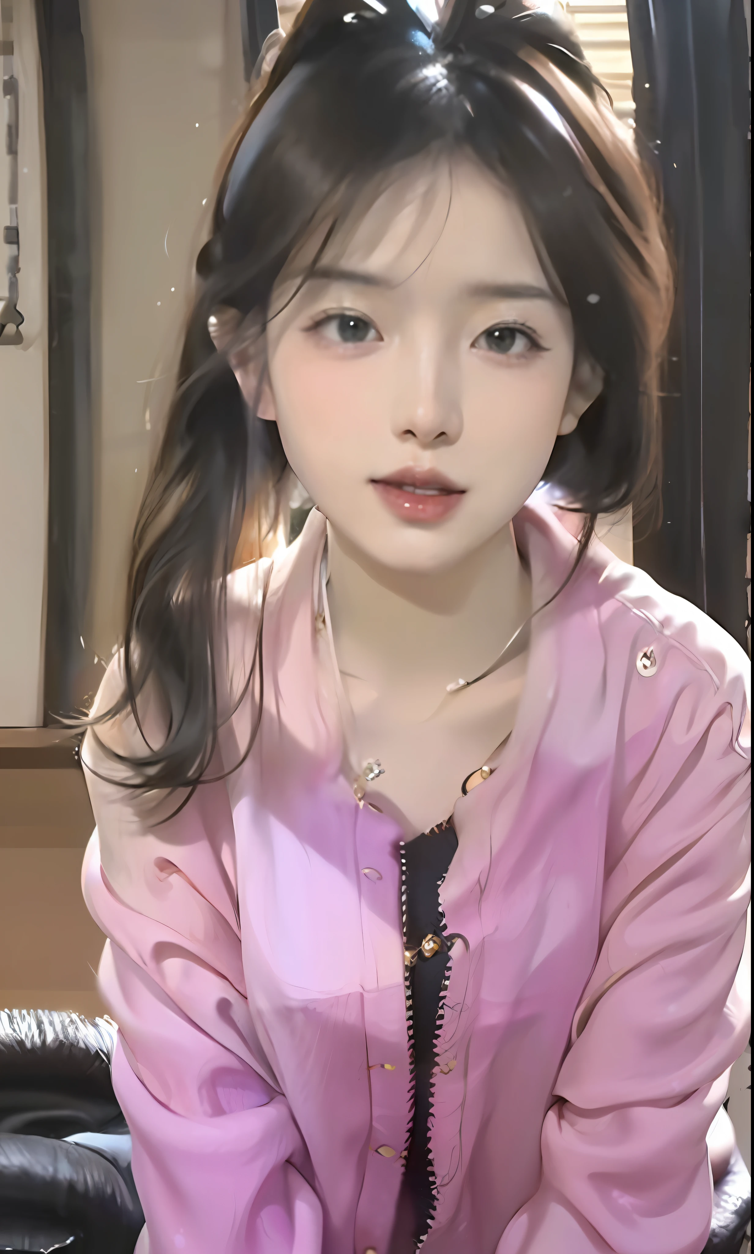 (8k, RAW photo, photorealistic:1.25) ,( lip gloss, eyelashes, glossy side, shiny skin, best quality, ultra high resolution, depth of field, chromatic aberration, caustic, wide light, natural shadow, Kpop idol) Watch the audience with serenity and goddess-like happiness, slender slender beautiful legs, whole body