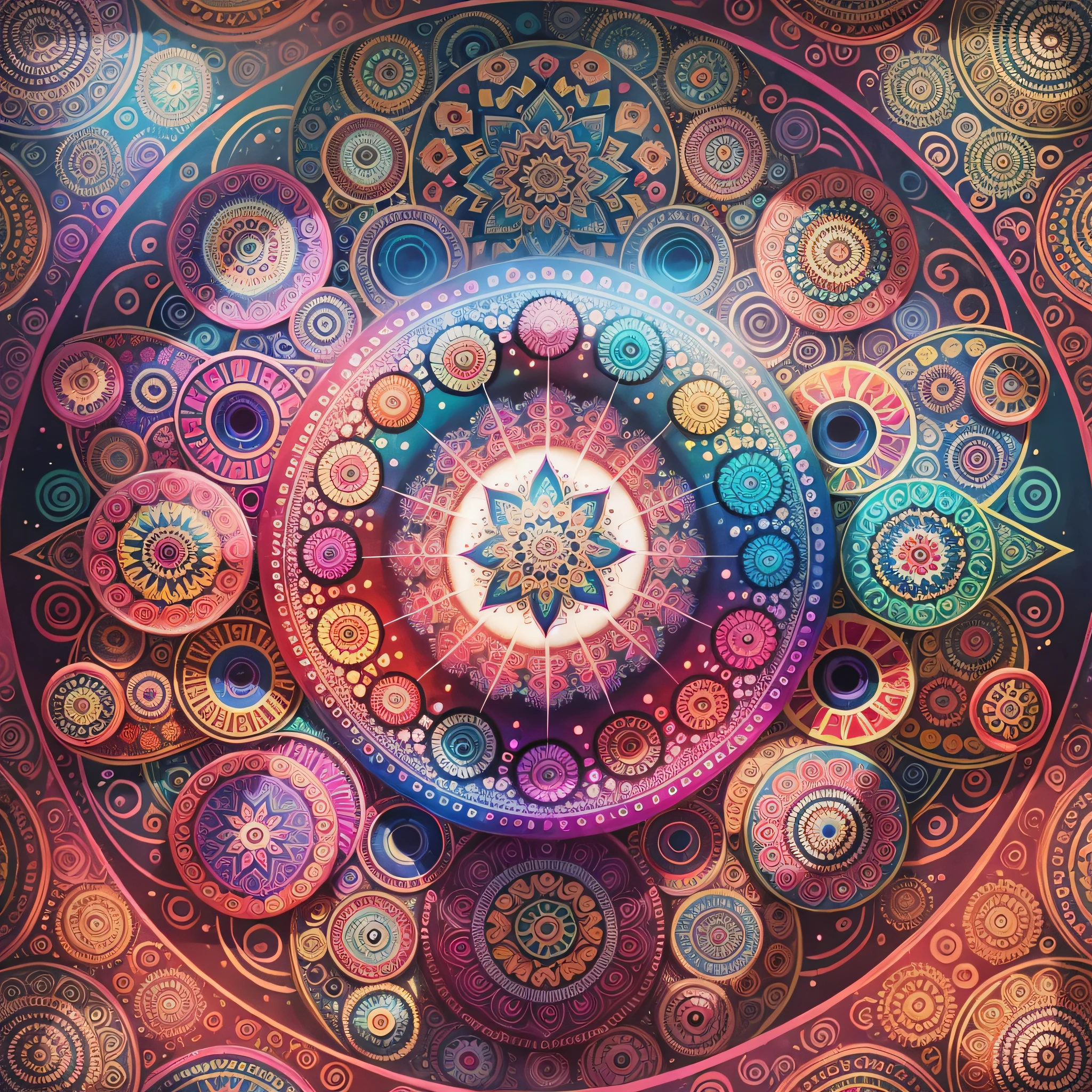 woman's body with, saturated colors, psychedelic image, LSD, mandala, fractral, fantasy, body painting --auto --s2