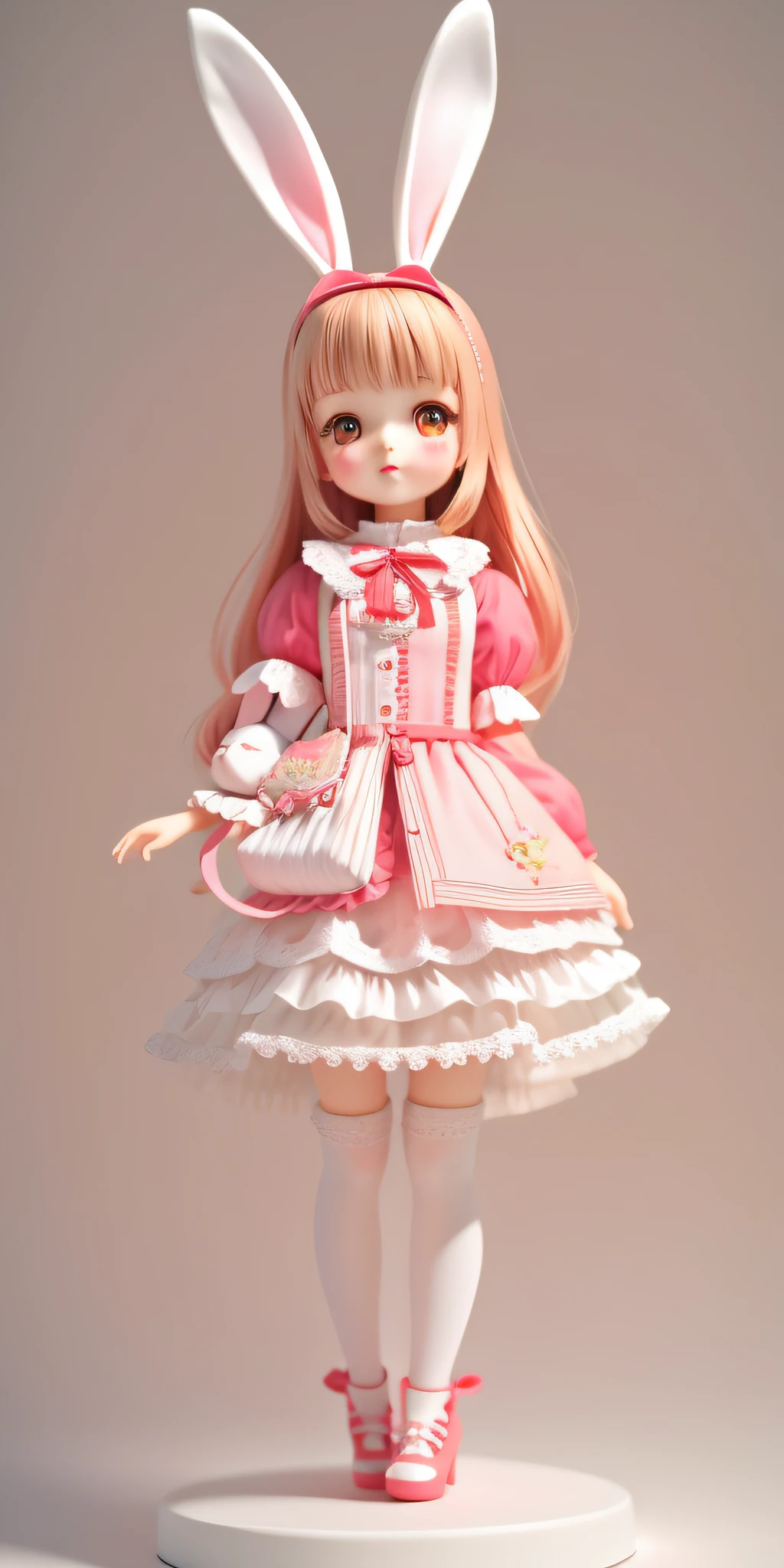 Standing rabbit doll