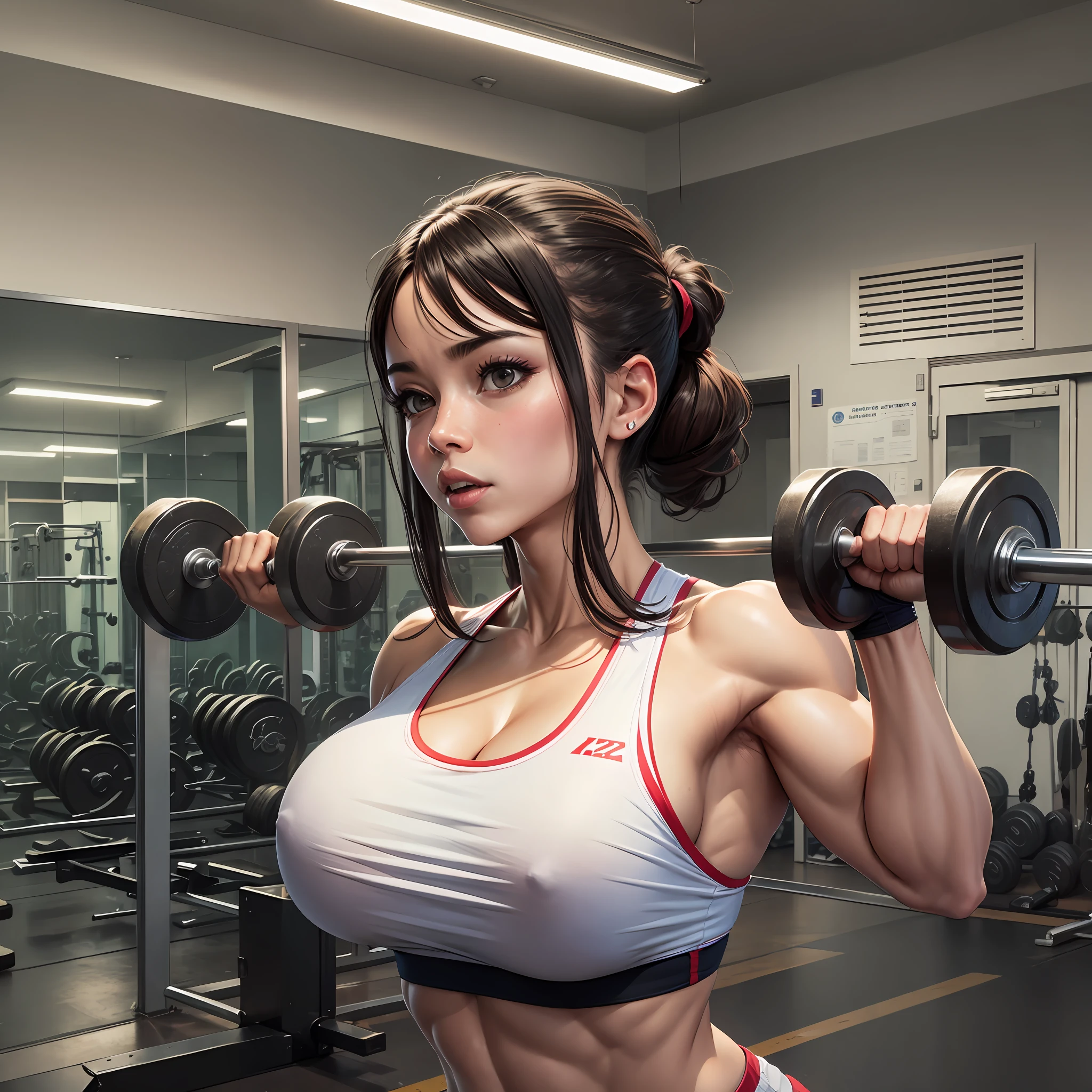 Gym , muscle tits --auto --s2
