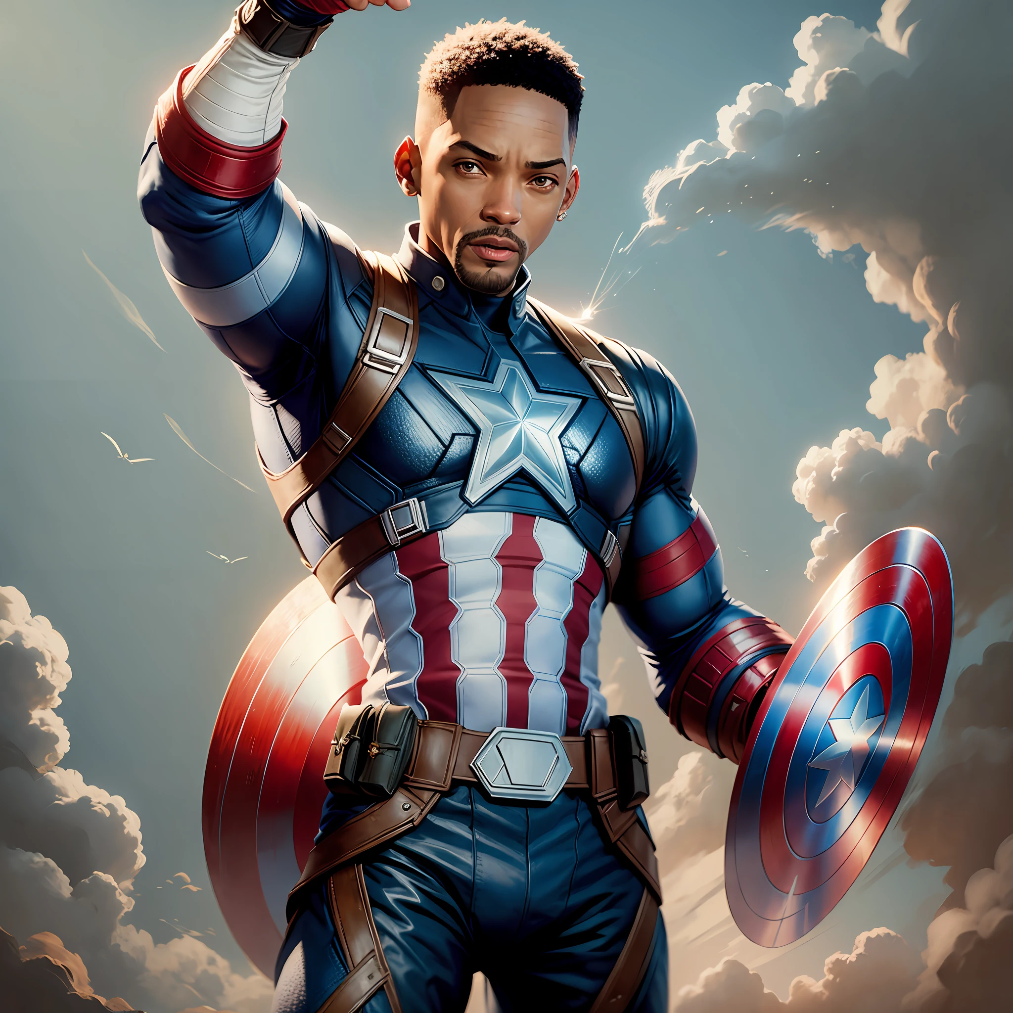 Will Smith as Captain America --auto --s2