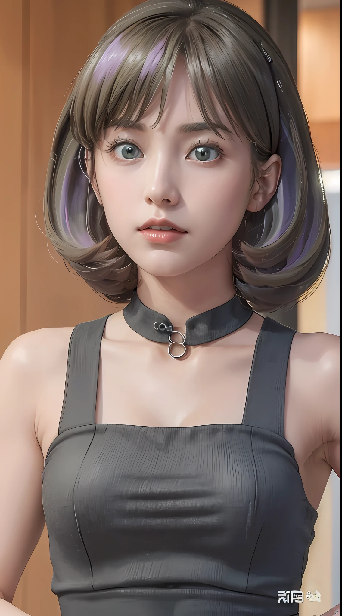 ((Best Quality, 8k, Masterpiece: 1.3)), Full Body, Focus Clear: 1.2, Outstanding Style: 1.4, Slender Abs: 1.2, ((Black Hair, Big: 1.2)), Black Tank Top, Highly Detailed Face and Skin Texture, Detailed Eyes, Double Eyelids