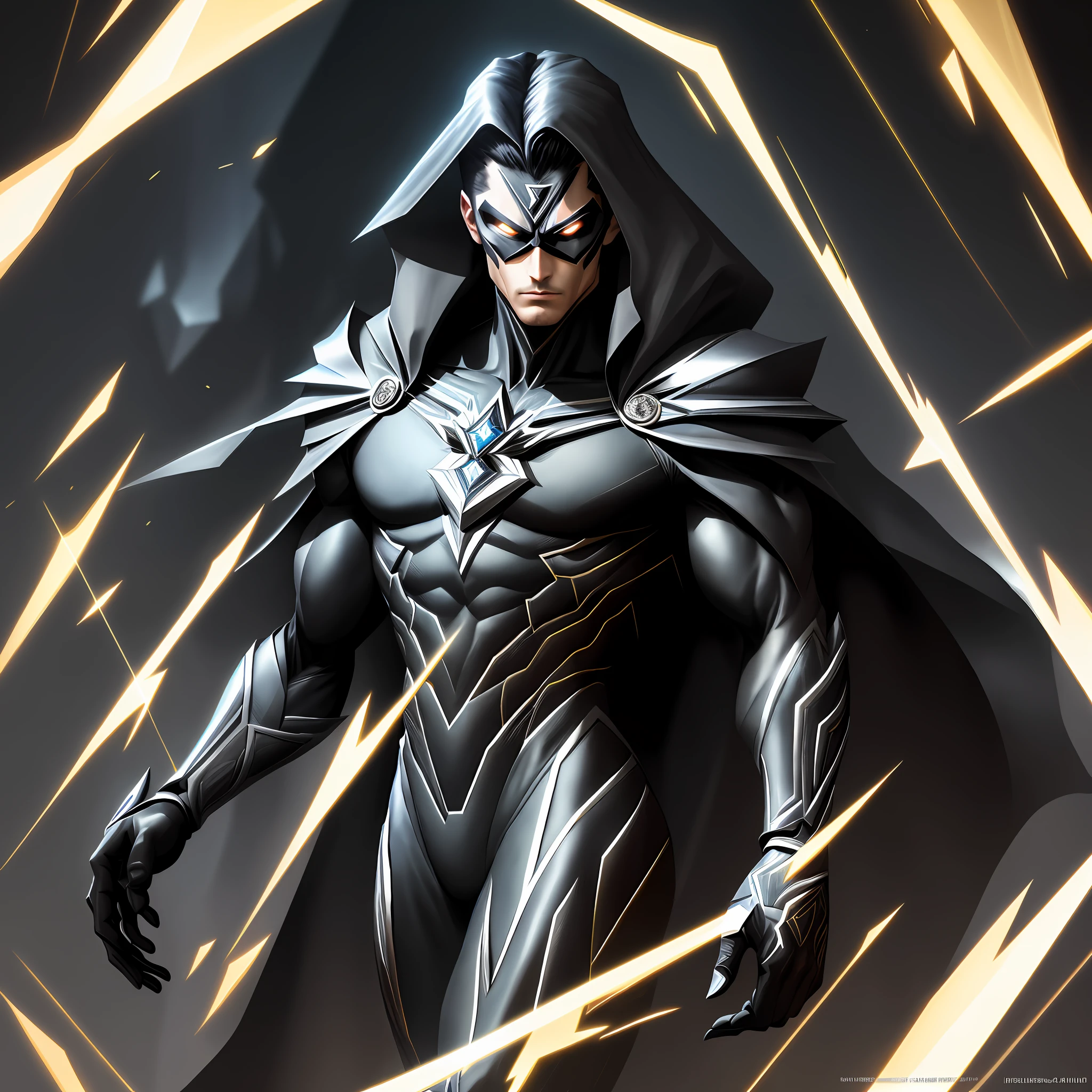 Black Diamond Hero.
User
Describe to me a superhero named Black Diamond in one paragraph
ChatGPT
Black Diamond is a superhero whose power is linked to the mysterious and rare gemstone that gives him his name. With an enigmatic personality and a black costume adorned with bright details, he uses his mastery over the diamond to fight crime and protect the innocent. His powers include the ability to manipulate refracted light through the diamond, creating beams of concentrated energy, protective shields, and even sharp blades. In addition, he possesses superhuman agility and exceptional stamina, making him a formidable fighter. With his unwavering determination and his relentless pursuit of justice, Black Diamond is a symbol of hope and a tireless guardian of the city he swore to protect.
User
Describe to me what you look like
ChatGPT
Black Diamond has a striking and imposing appearance. He is tall and slender, with an athletic and muscular body structure. Her short black hair is perfectly stylized, complementing her piercing gaze. His face displays angular features, enhanced by a serious and determined expression. His deep, intense eyes glow with a bluish hue, reminiscent of the luminosity reflected by the diamond stone itself. His costume consists of a shiny black uniform, made of a sturdy, flexible material, adorned with silver details that mimic the shimmering sheen of diamonds. He wears a mask that partially covers his face, revealing only his eyes and mouth. On its chest is a distinctive symbol, representing a stylized diamond. Overall, Black Diamond's appearance radiates mystery, strength and elegance, inspiring trust and respect.