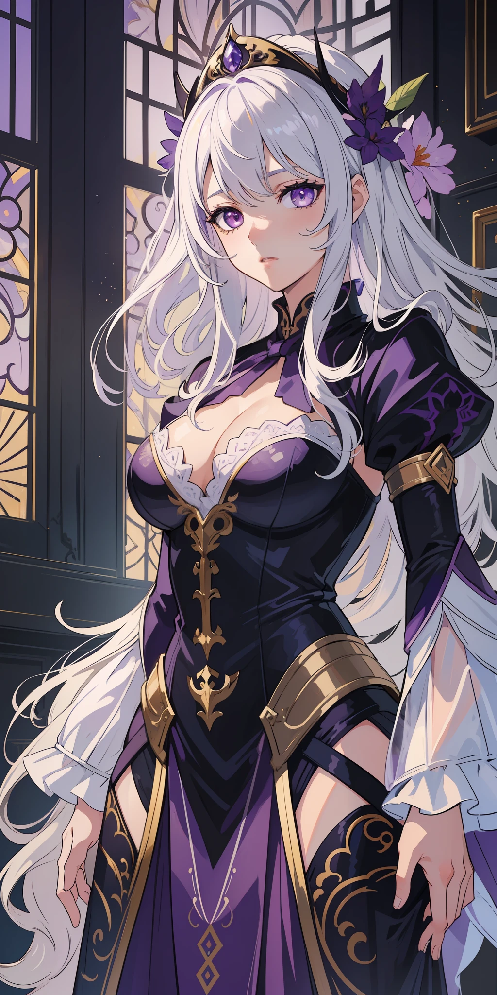 (masterpiece: 1.2, best quality), (beautiful finely detailed eyes: 1.2), (extremely detailed CG unit 8k wallpaper, masterpiece, best quality, ultra-detailed, best shadow), (detailed background), (beautiful detailed face, beautiful detailed eyes), High contrast, (best lighting, an extremely delicate and beautiful),1girl,((splashes of colored paint on transparent background, dulux,)), dynamic angle, beautiful detailed brightness, whole body,  cowboy shot, white hair, (eyes+purple:1.3),