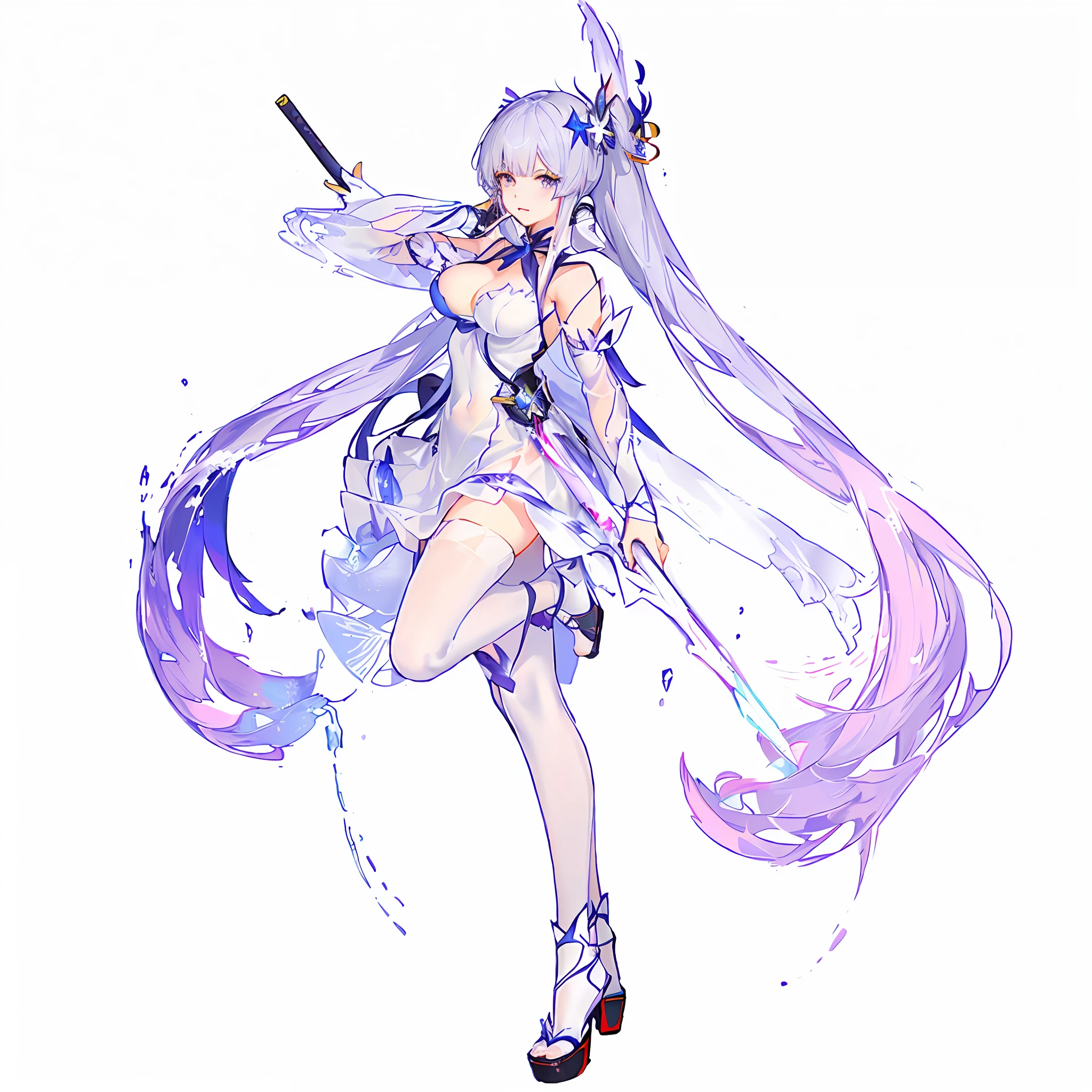 anime girl with long hair and a sword in her hand, official character art, ayaka genshin impact, from the azur lane videogame, katana zero video game character, ( ( character concept art ) ), characters from azur lane, hestia, azur lane style, keqing from genshin impact, official artwork, ayaka game genshin impact