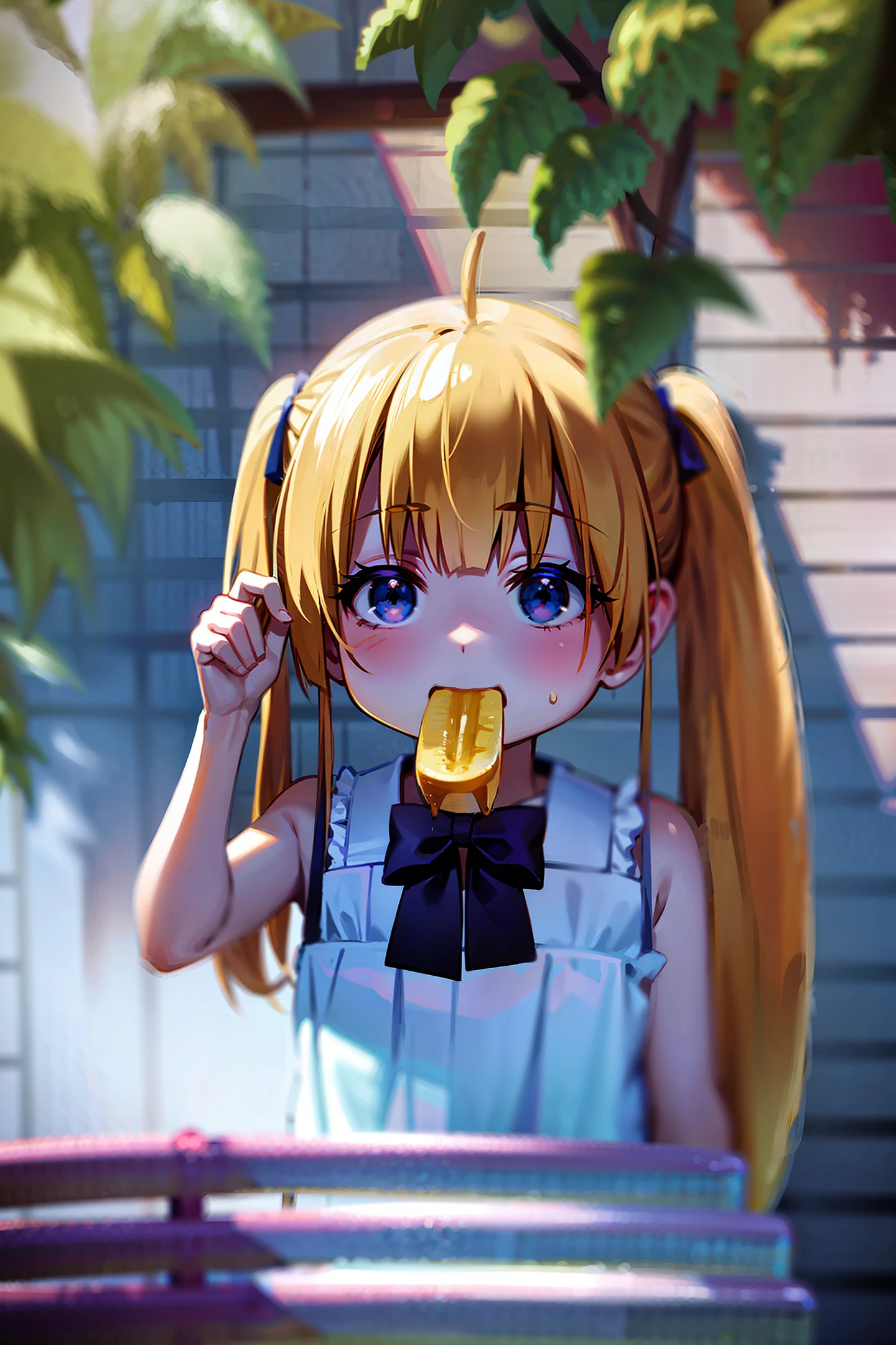 Loli eating a banana