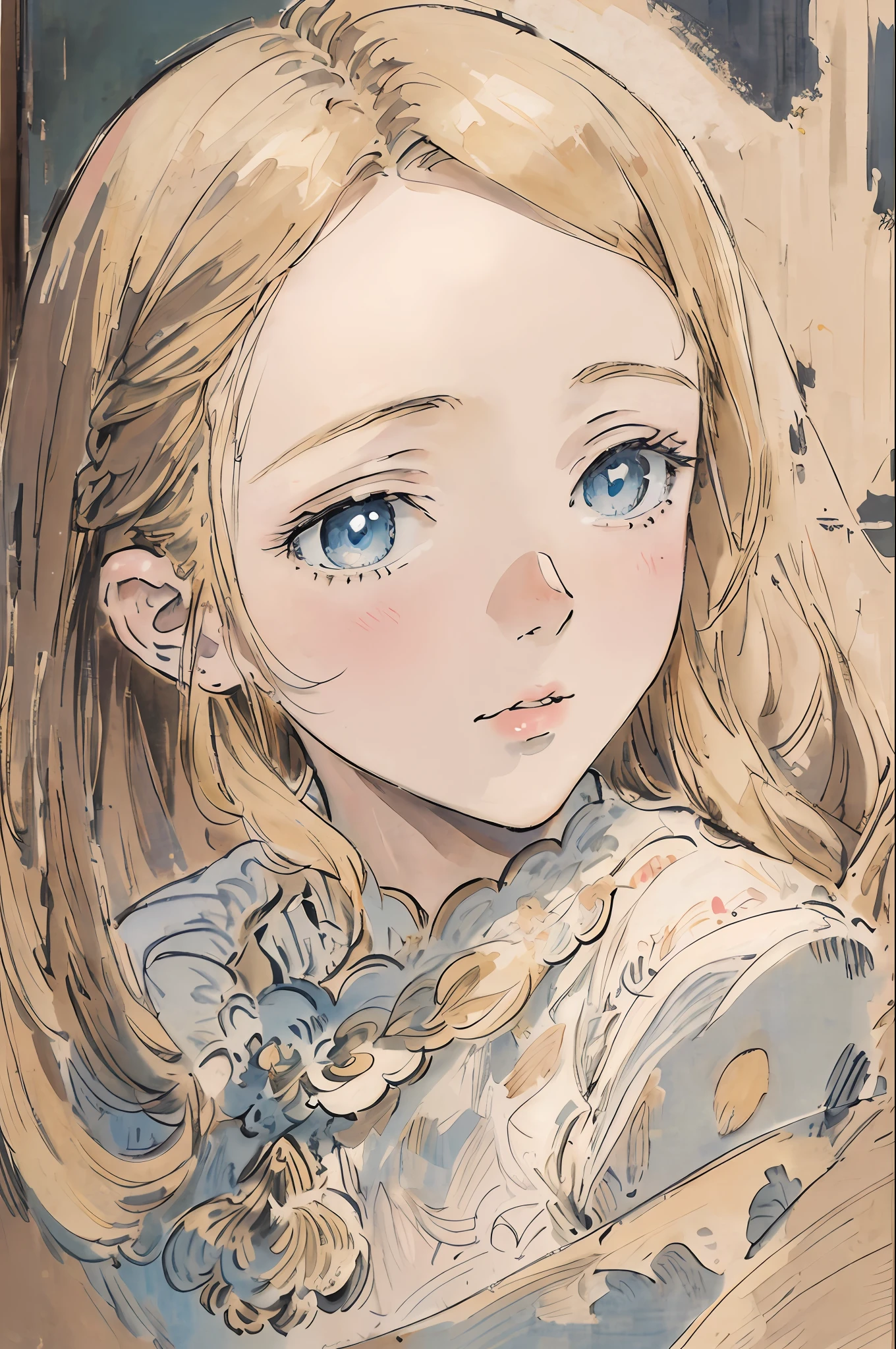 masterpiece, best quality, an extremely delicate and beautiful girl,an extremely delicate and beautiful, world masterpiece theater, ultra-detailed, highly detailed, best quality, blonde hair, highres, extremely detailed,1girl, best quality, illustration, looking at viewer, impasto, canvas, oil painting, realistic, realist ,real,