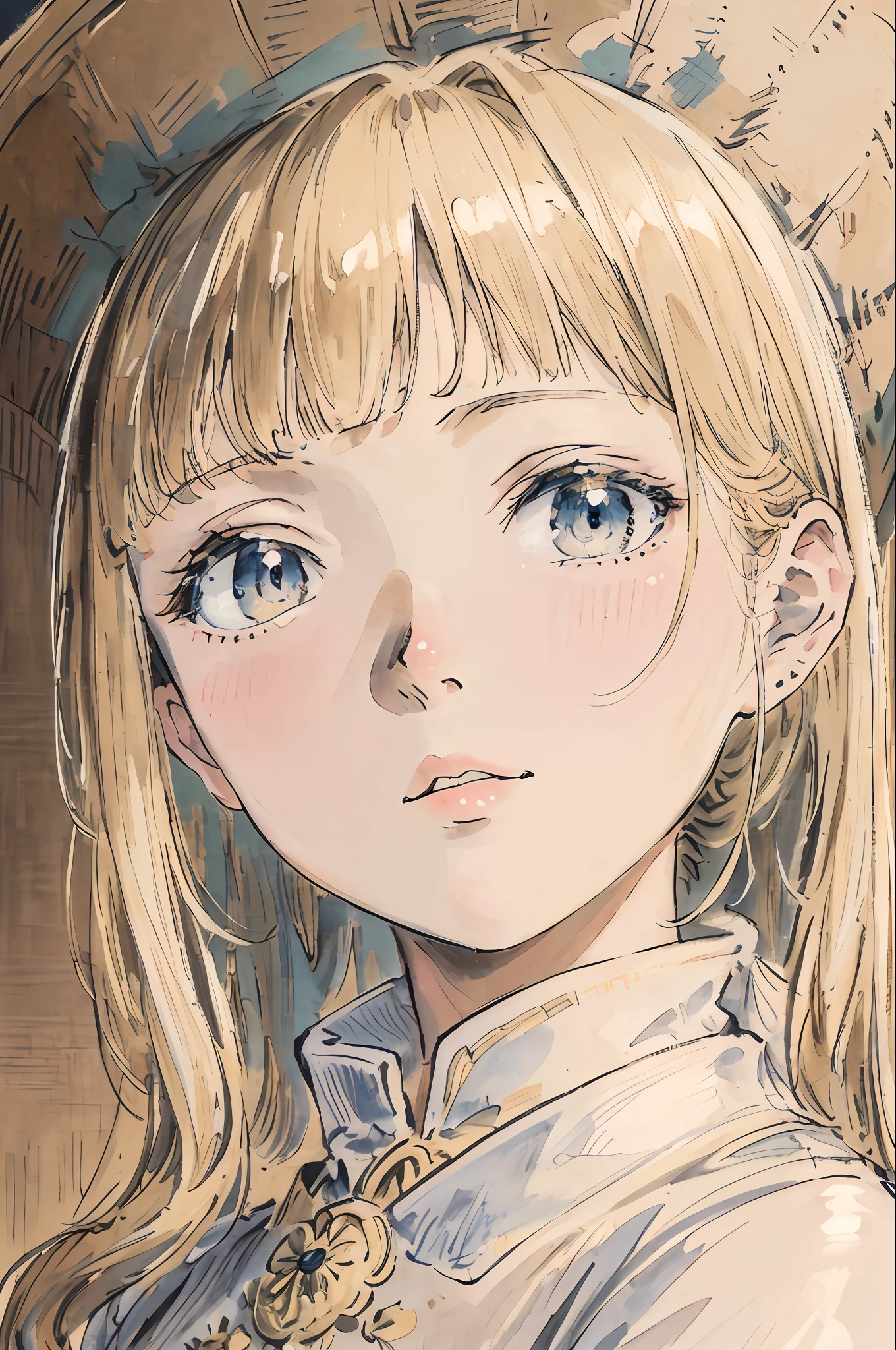 masterpiece, best quality, an extremely delicate and beautiful girl,an extremely delicate and beautiful, world masterpiece theater, ultra-detailed, highly detailed, best quality, blonde hair, highres, extremely detailed,1girl, best quality, illustration, looking at viewer, impasto, canvas, oil painting, realistic, realist ,real,