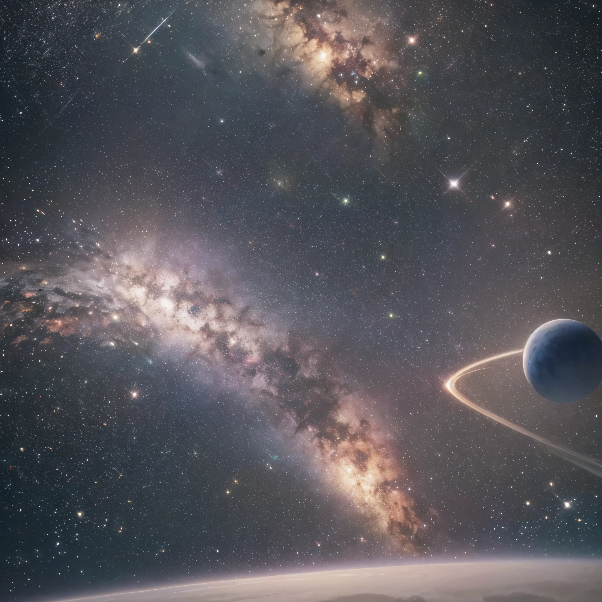 Space, Ultra High Definition, Top Quality, Exquisite Detail, (Photorealistic: 1.5), Perfect Focus