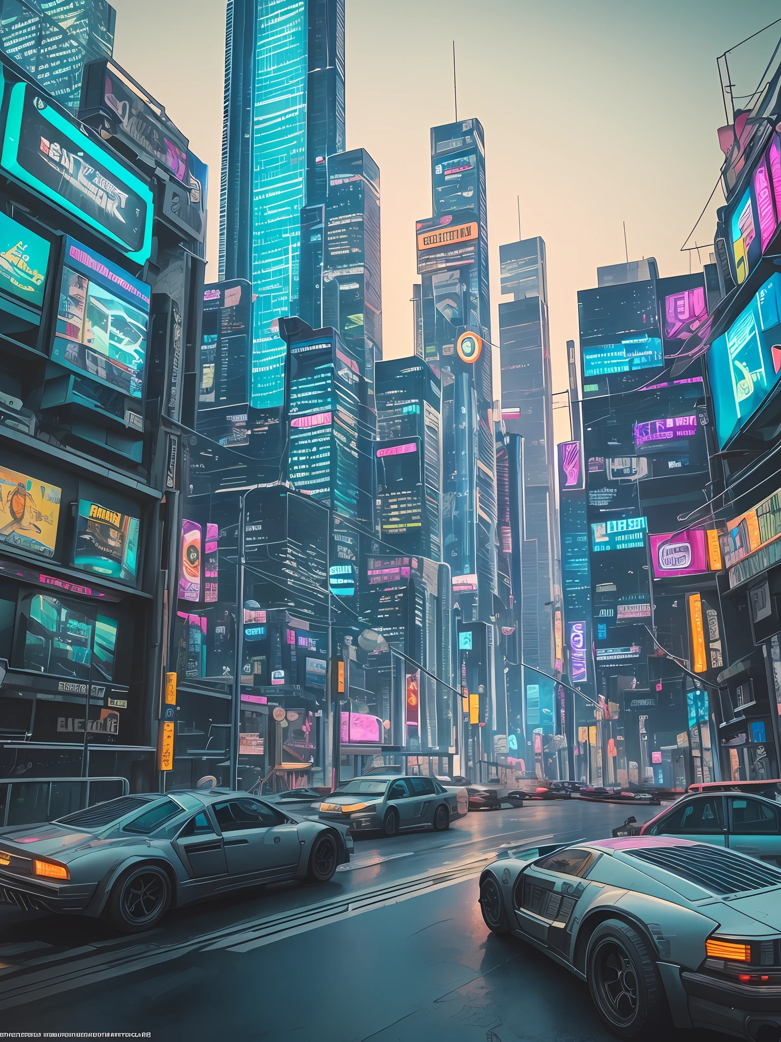 Detailed cyberpunk city, 3D, 8k, uhd, severe low lighting, high quality, sharp focus, fujifilm XT3 --auto --s2