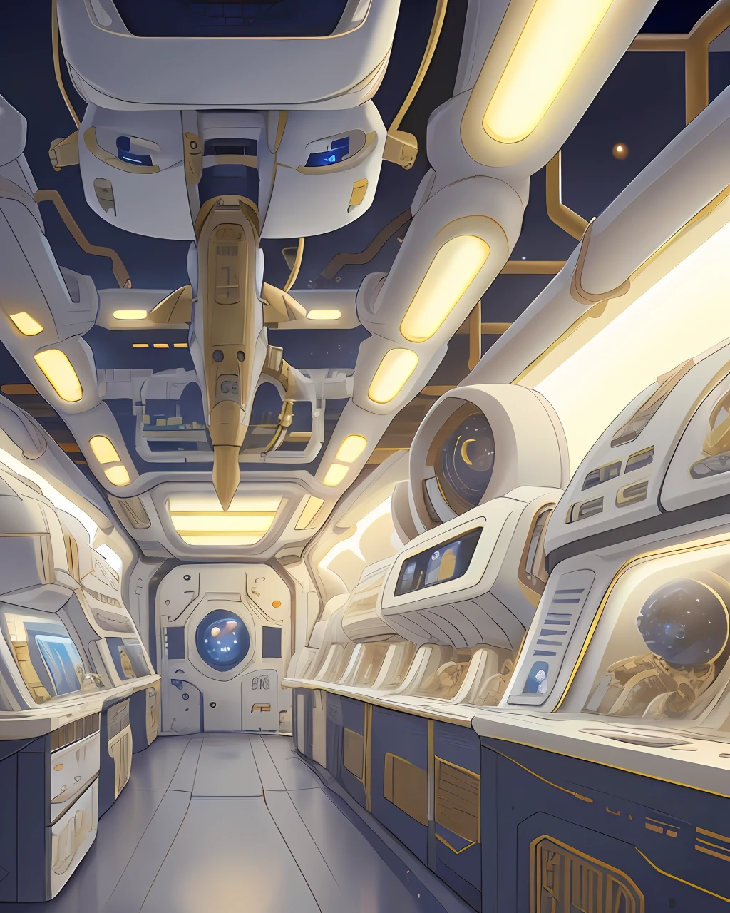 by fluff-kevlar, by vader-san, ivorygoldai, space station interior, laboratory, (visual novel background:1.2)