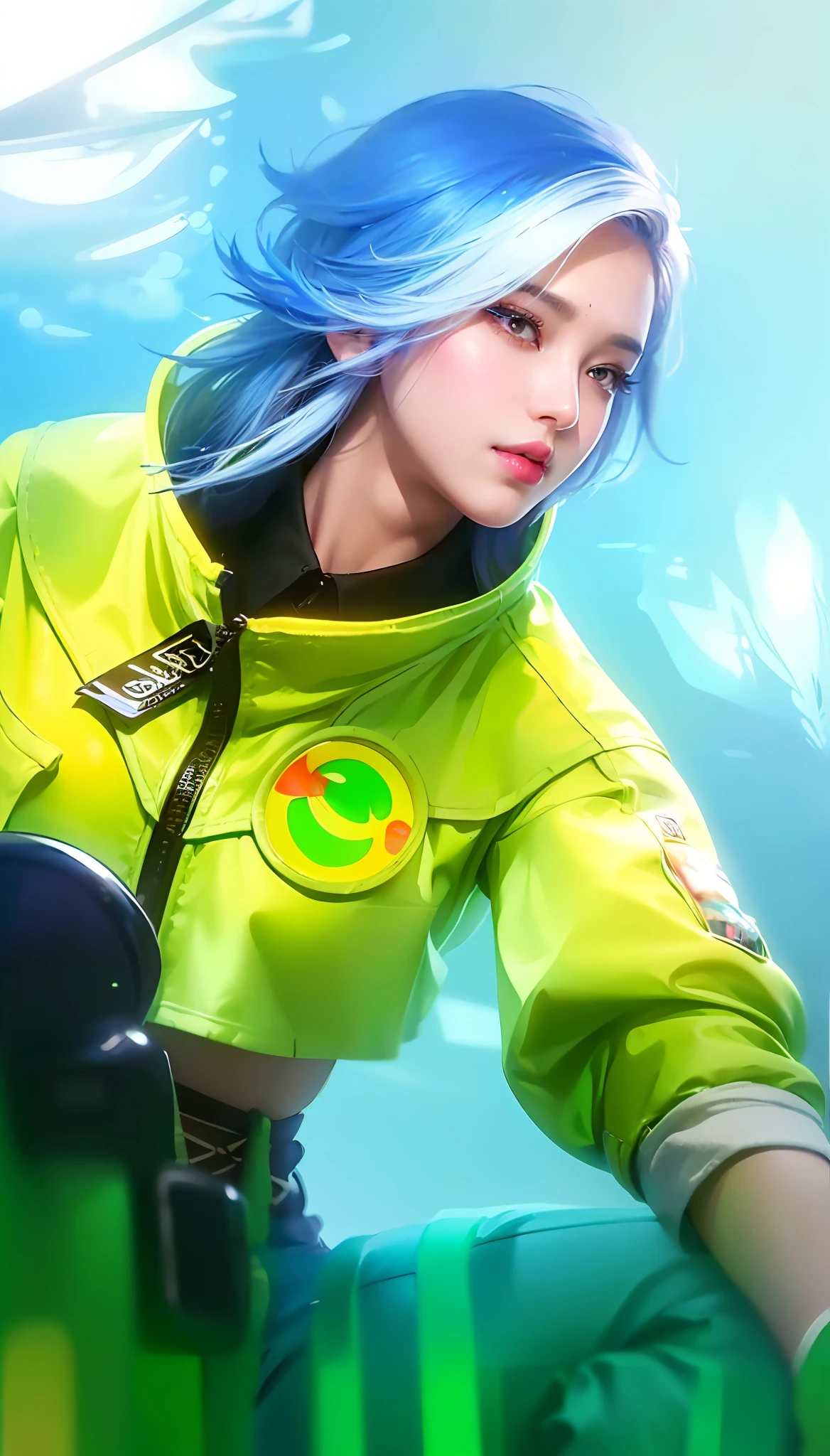 (8k, RAW photo, photorealistic:1.25) ,( lipgloss, eyelashes, gloss-face, glossy skin, best quality, ultra highres, depth of field, chromatic aberration, caustics, Broad lighting, natural shading,Kpop idol) looking at viewer with a serene and goddess-like happiness, piercing on the chin