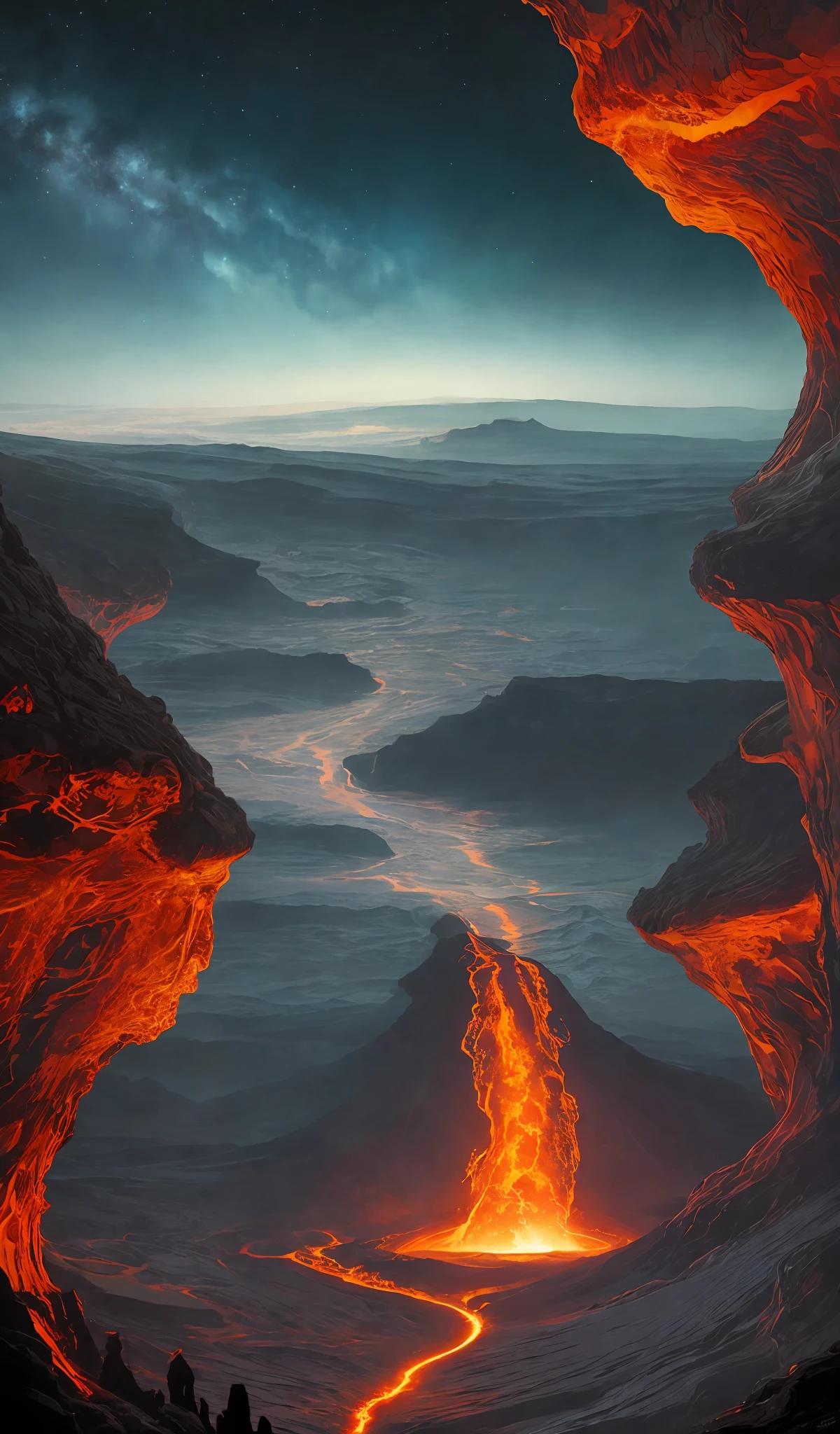 35mm photography, white cropped top, beautiful earth filled with water and lava, perfect eyes, sharp focus, 8k HD, crazy detail, intricate, Caenorhabditis elegans, atmospheric 4k hyper-detail, cinematic sensibility, sharp focus, masterpiece, color, surreal, vivid colors, (very detailed CG unity 8k wallpaper), intricate, high detail, sharp focus, realistic, symmetrical, volumetric lighting, beautiful, rich dark masterpiece, Dan Mumford and Mark M. Astrophotography in the style of Simonetti