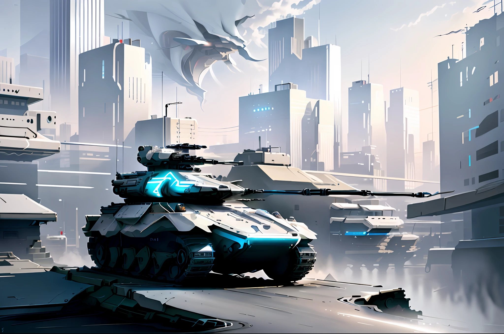 Playstation5AI tank in city