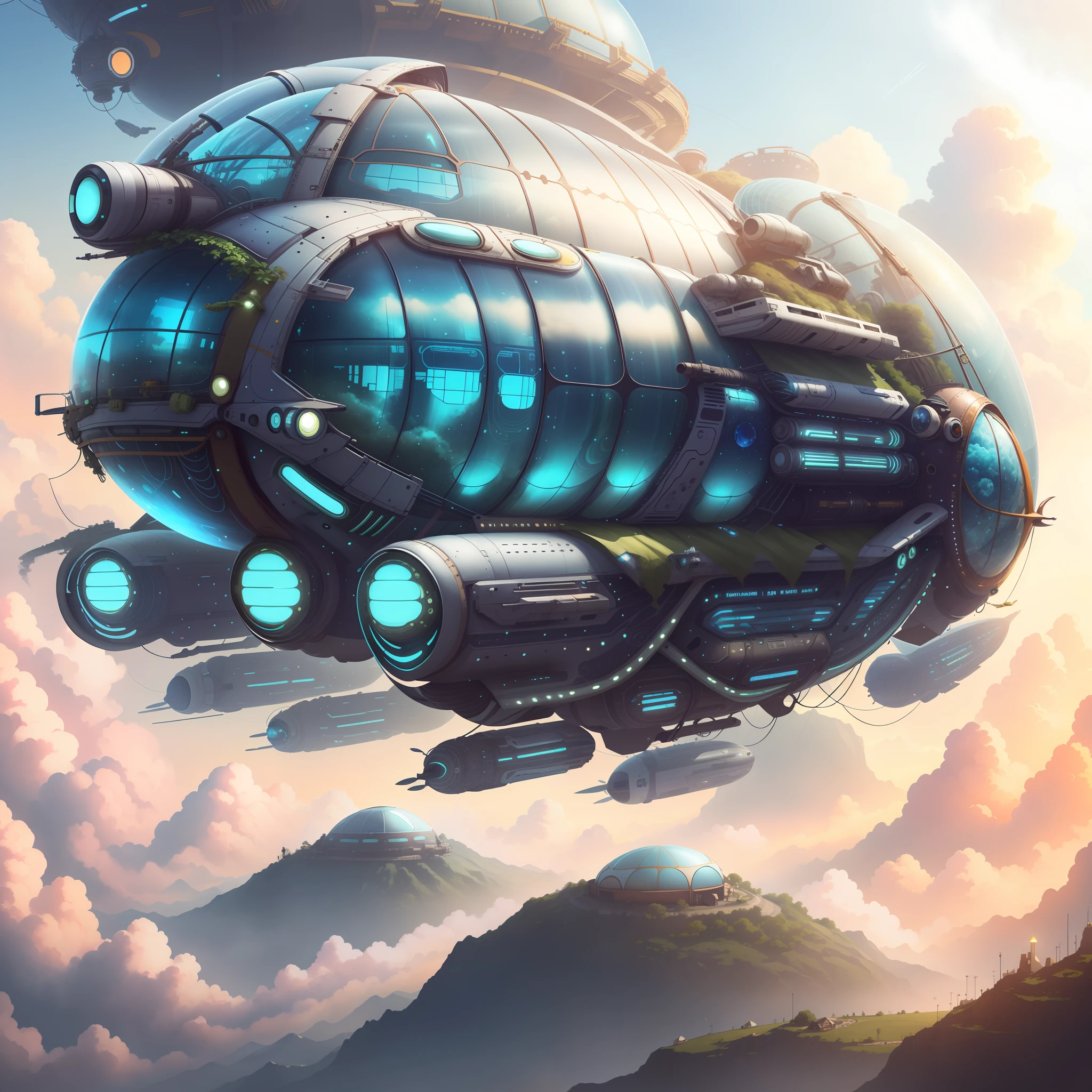 of SolarpunkAI
futuristic
dirigible