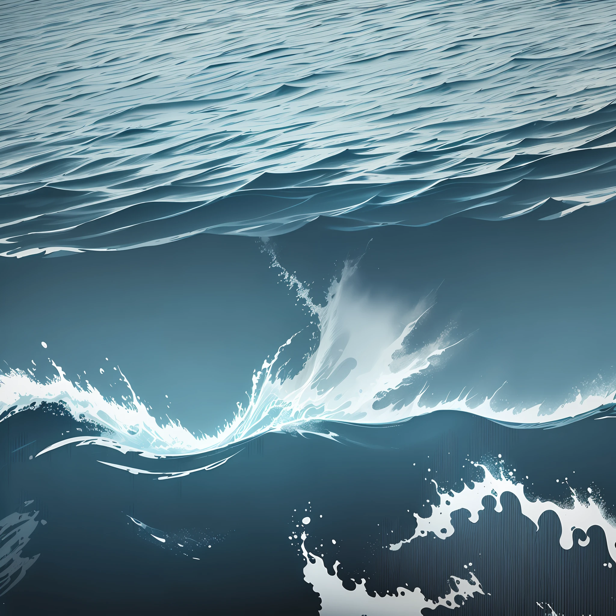 vectorized background, with a rough sea, detailed --auto --s2