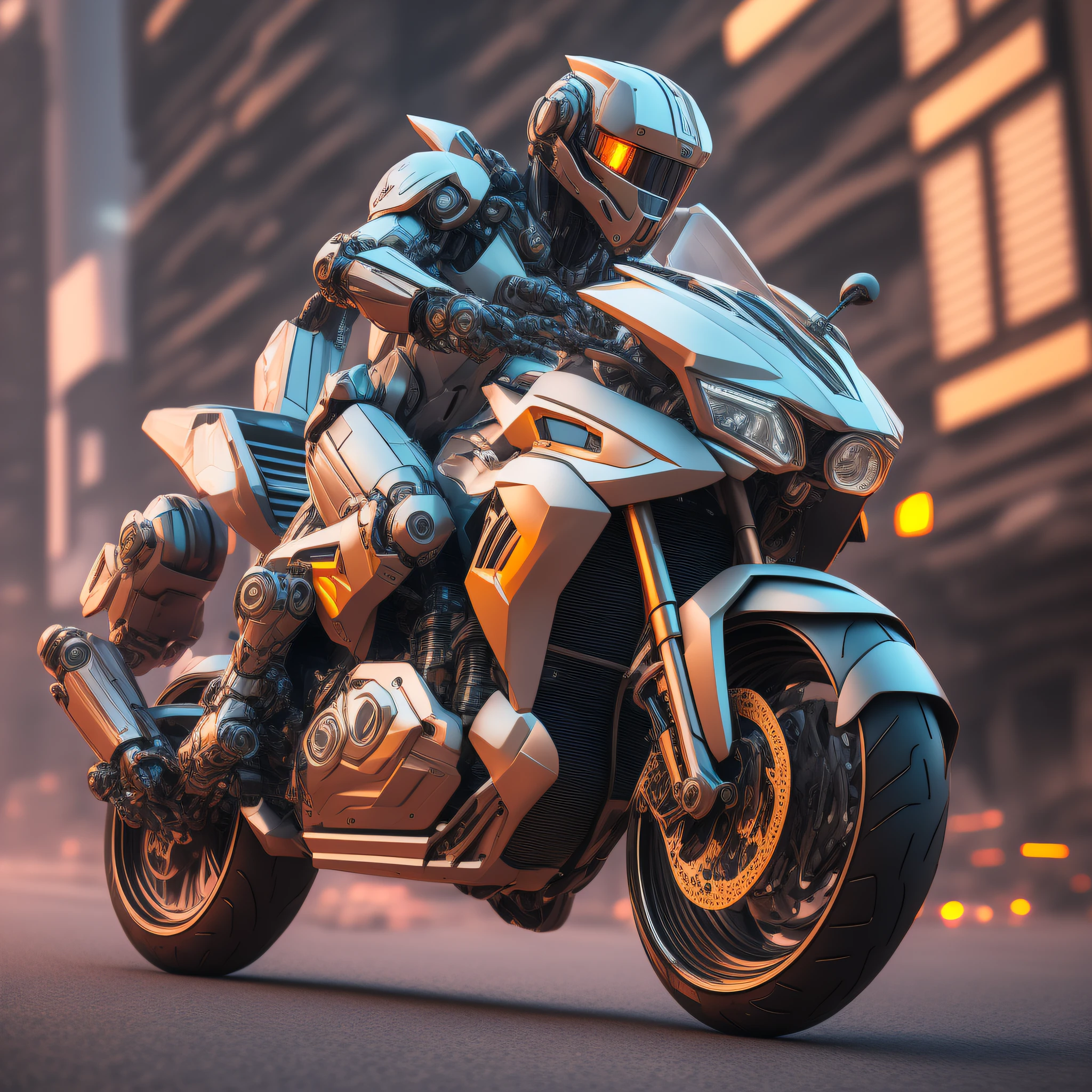 style of Mecha, motorcycle studio light,high resolution photography ,ultra-detailed,C4D,octane rendering,Blender,8K,HD,hyper detailed, hyper realistic, photorealistic，cinematic, HDR, unreal engine 5,hyper realistic, photorealistic --ar 10:16  --niji 5 --s 180 --style expressive --auto --s2