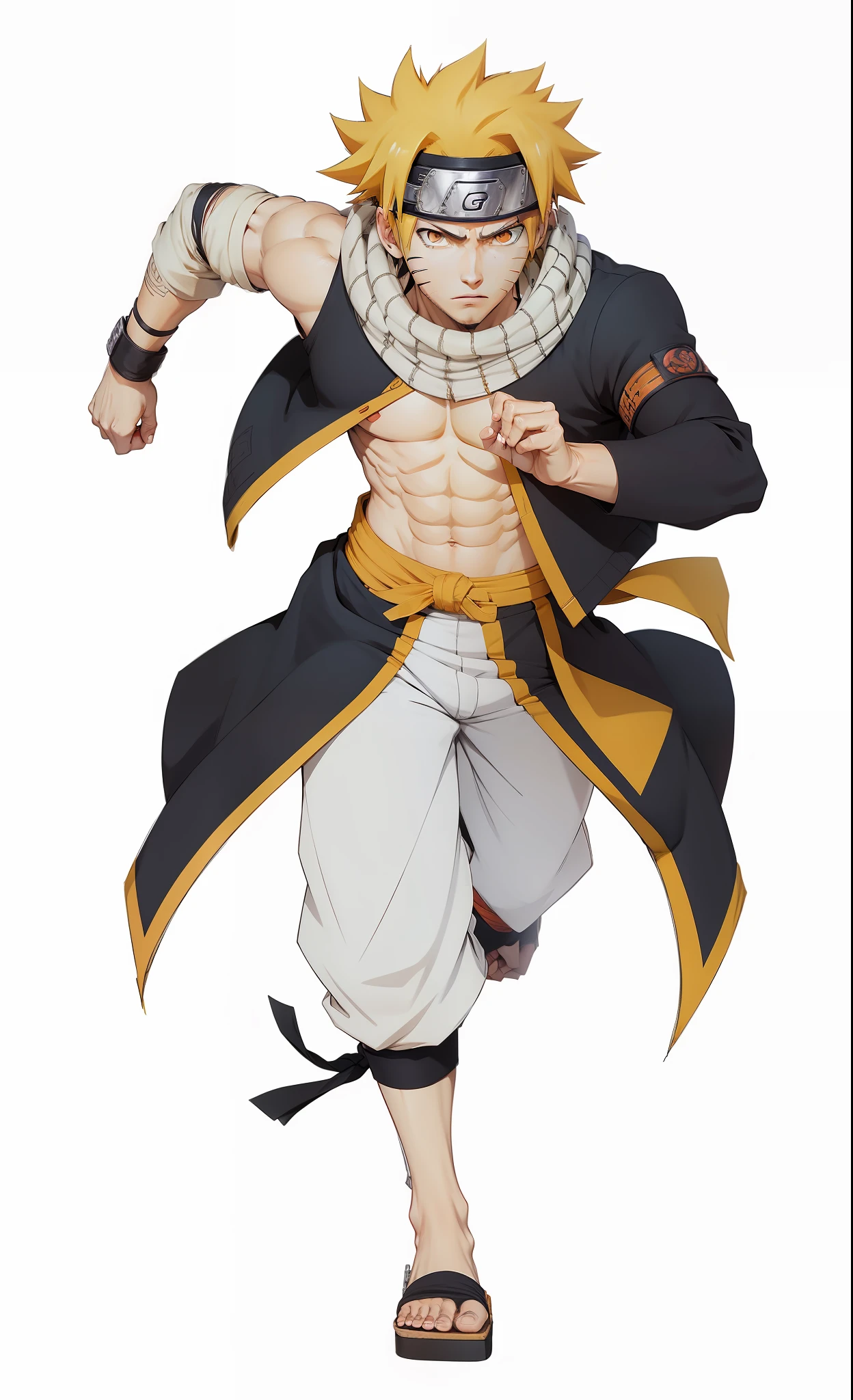 Naruto uzumaki, natsu dragneel clothes, 2d art, good lighting, detailed, correct anomalies --auto --s2