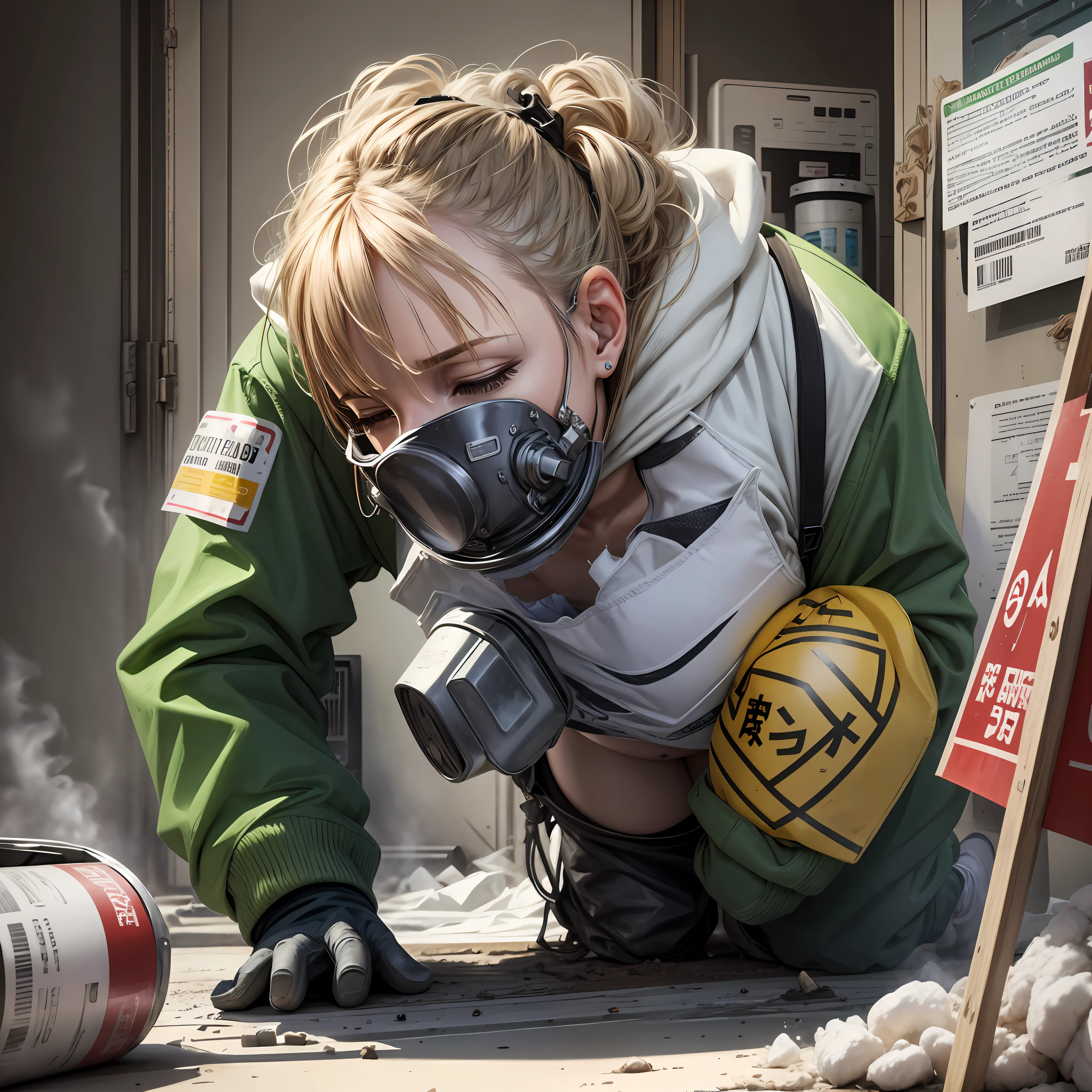 Warning banner chemical hazard for residence and family put people exposed to contamination risks at home without caption danger chemical risk style realistic current family --auto --s2