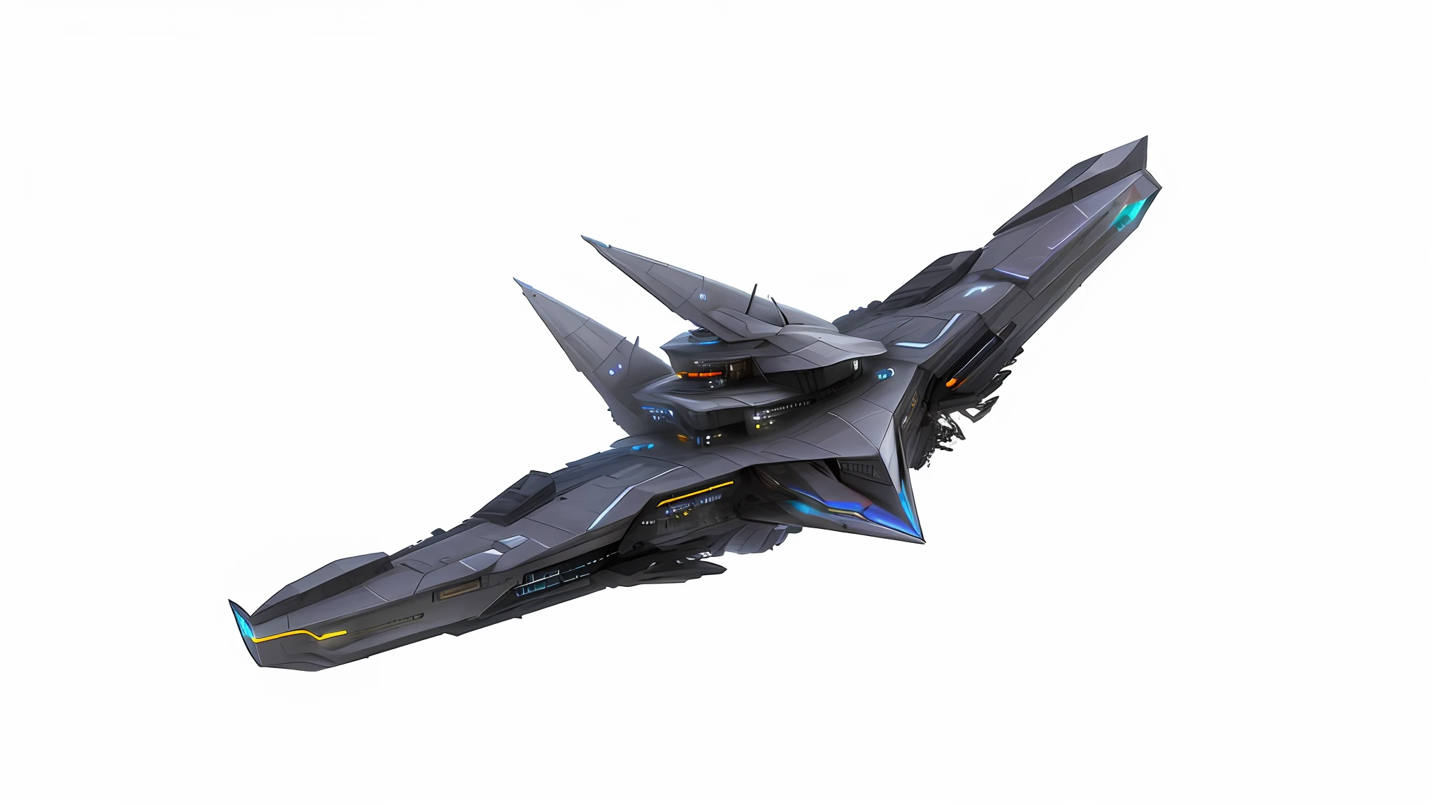 Triangular spaceship, rich in layers, rich in rhythm, rich in mechanics, and sci-fi future