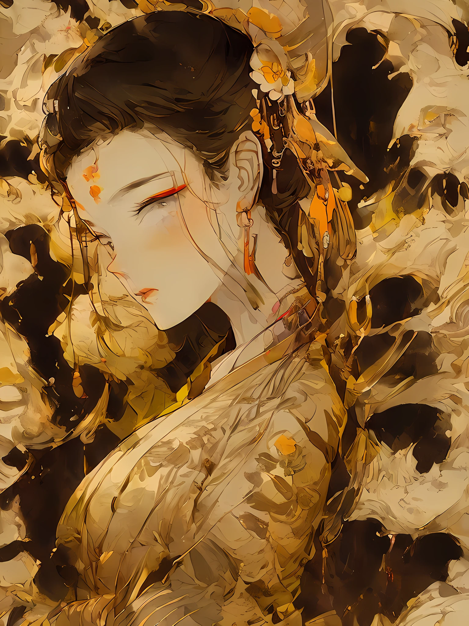 Masterpiece, Superb Painting, (Chinese Ink Painting), (Mature Man on Cow's Back), Chinese Style, (Rasmere Style), (Close-up), (Chiaroscuro), Cinematic Lighting, (Depth of Field), Dragon Boat Festival Poster --auto --s2