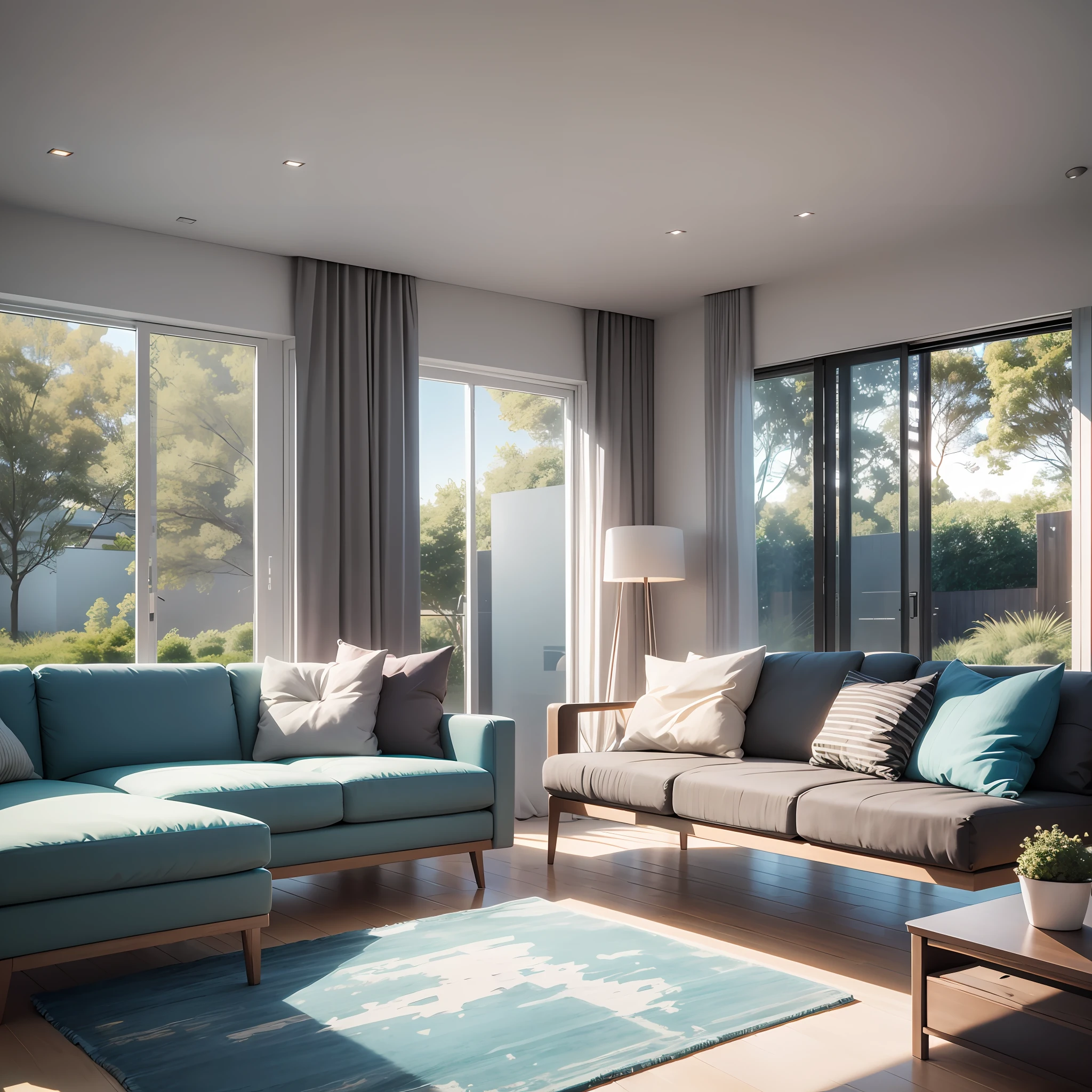 a rendering of a minimalist house, contemporary house, modern house, architectural render, realistic architecture, architectural visualization,, modern house, architecture render, award-winning render, architecture visualization, overall architectural design, high quality rendering, architectural 3 d render, interdimensional floor plan, architectural rendering, ultra modern, professional render, daylight, sunlight, realistic view, a view of a living room --auto --s2