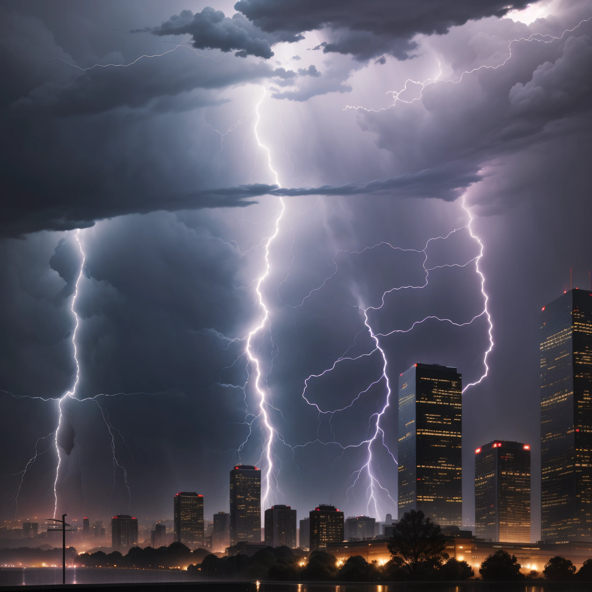 Lightning and thunder, pouring rain, --auto --s2