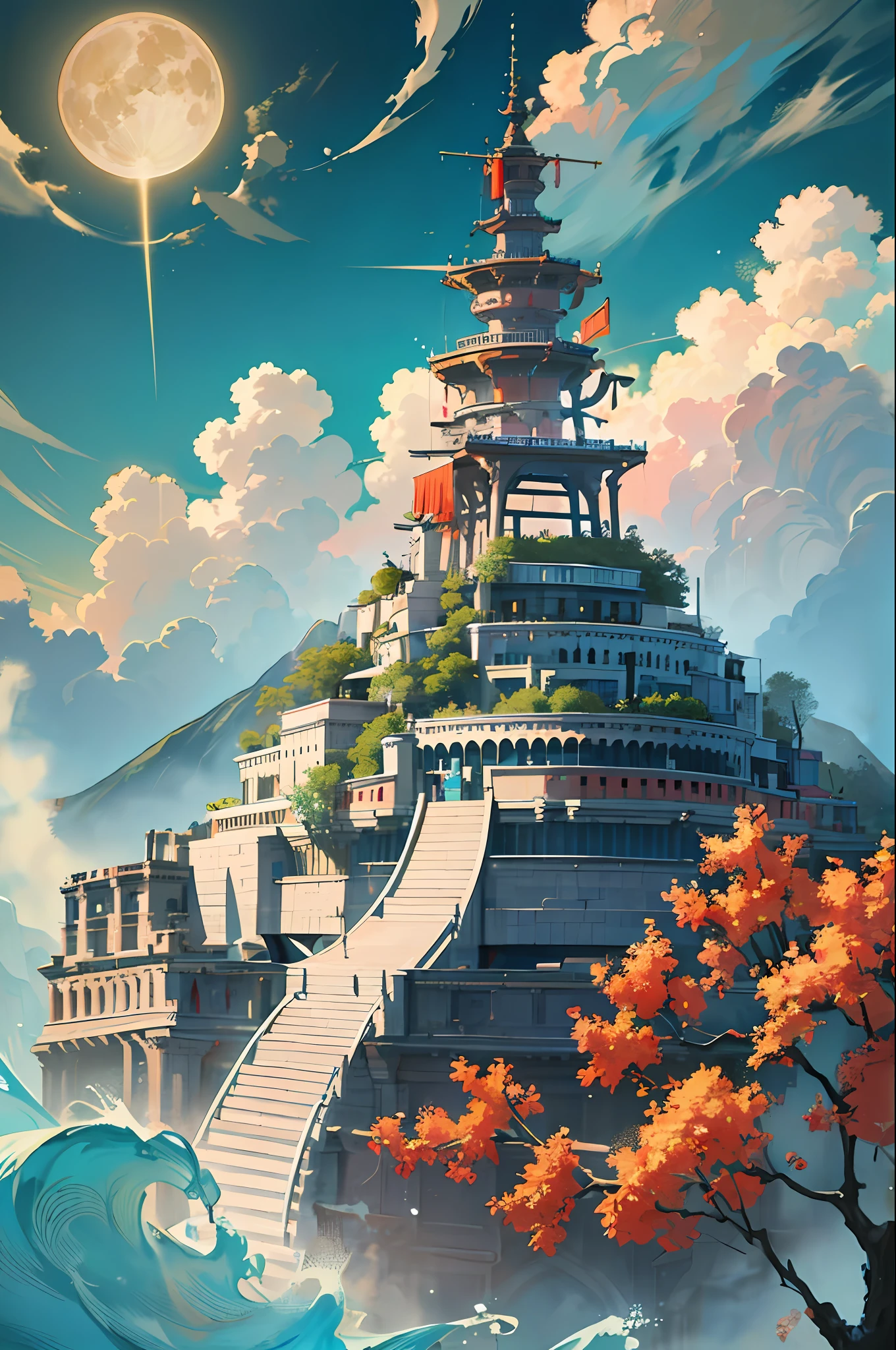 (8k Image, RAW:1.2),Best Quality, Ultra High Resolution,Stunning Angles,(Splash Color with Flowing Details), (Illustration),(((1 Man)))),(Long Hair), (Hair Accessories:1.4),Chinese Dress,(Bare Chest),Clear Ink Coloring,(Thin Waist:0.8) , Masterpiece, Best Quality, Beautiful Paint, High Detail, (Denoising:0.6), [Ink Splash], ((Refraction)), (Beautifully Detailed Skies), moon, high level, detail, (masterpiece, best quality, extreme detail CG Unity wallpaper 8k, masterpiece, best quality, special details),