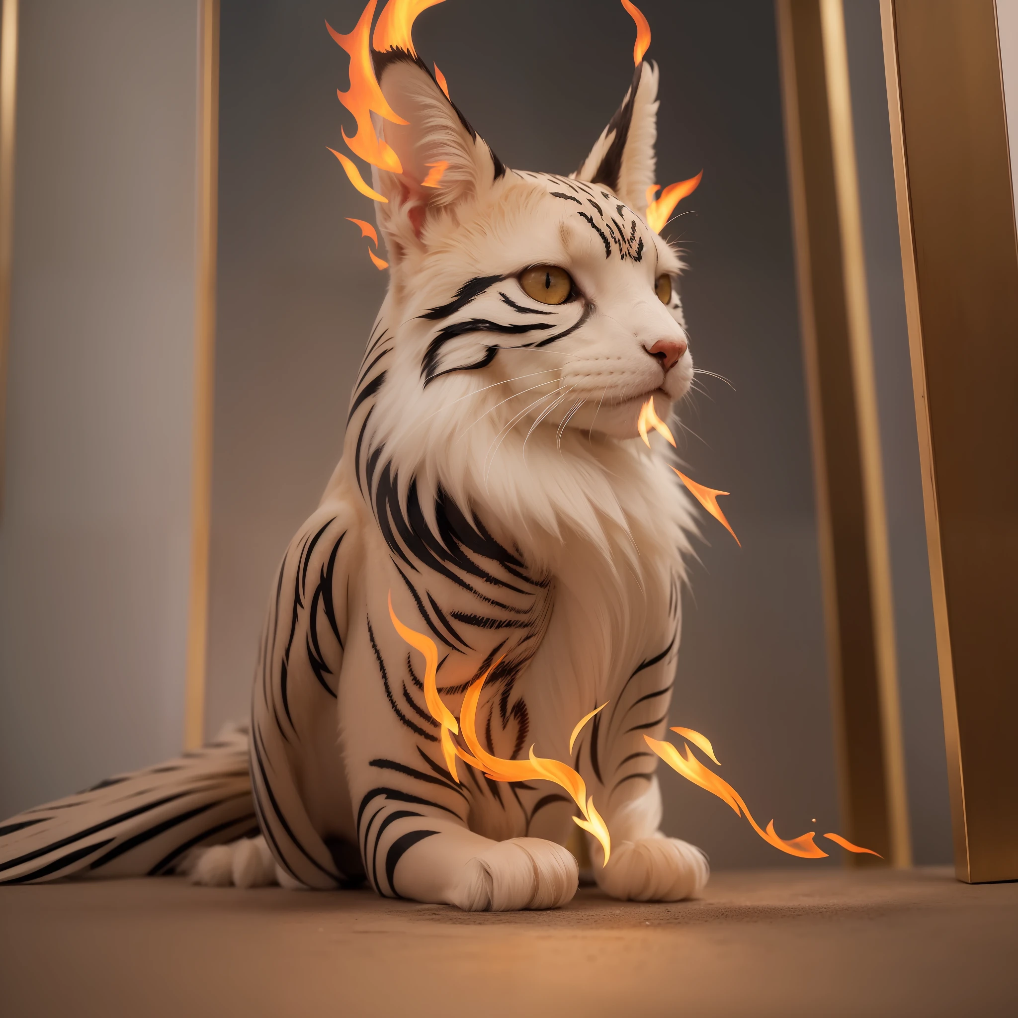 (Flame totem, exquisite picture quality, extremely rich details, deep heritage, masterpiece, simple and heavy.) )