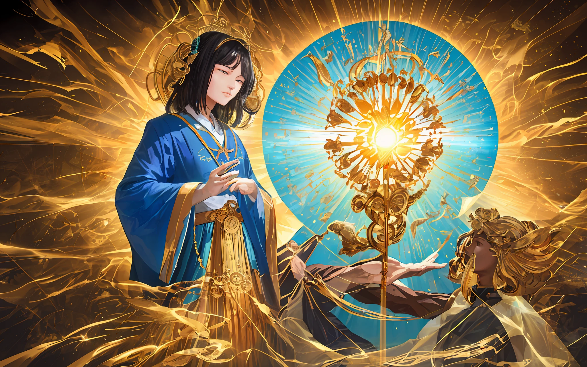 (best quality,masterpiece,)( frequency of lucky,power of love,worthy,kindness,divine energy,integrity power,money flows energy )(the picture of great luck)
