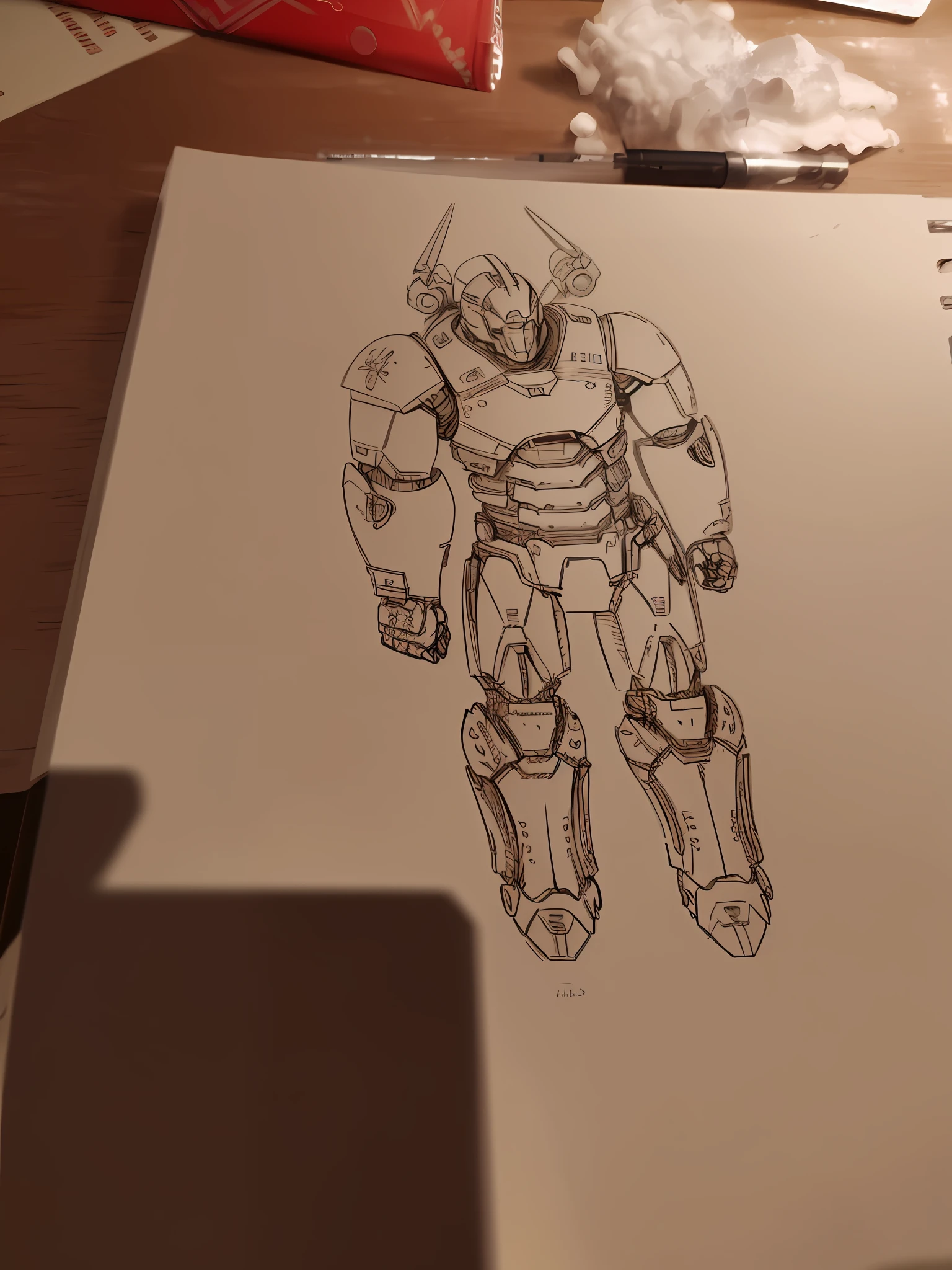 Robot, muscle armor, movie CG, rich layering, rich rhythm, rich mechanical sense, muscle shape armor