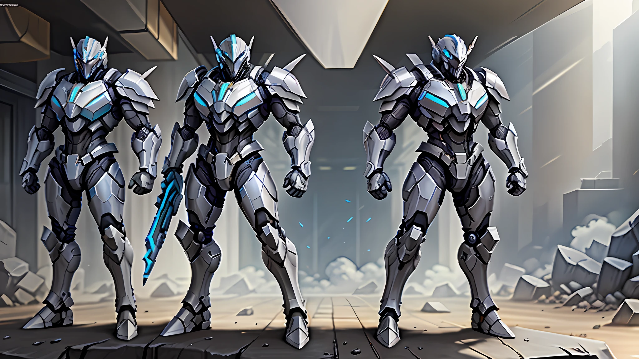 Doom Eternal Protagonist Warframe and Transformer Knight Optimus Prime merge