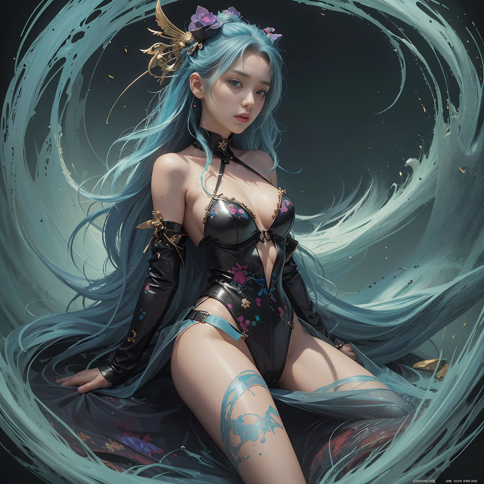 beautiful girl, pretty face, full body, lingerie, latin, european, fairytale landscape, psychedelic, mixed media, poster art, surreal, impressionism, modern, abstraction, painting
HDR photography, hyperrealistic, photorealistic, high definition, 8k, extremely high resolution, masterpiece, dramatic lighting, luminous graphics, dark theme, luminous, add_detail:.2, ((pronounced skin texture on the face)), (imperfect skin), to8contrast style, pin-up art, retro Playboy magazine,
Andrea Calisi, Oniku Kuitai, Machado Leao, Matt Hansel, James Jean, Mati Clarwein, Anthony Solano, Dan Mumford, Josan Gonzalez, Boris Pelzer, Victor Ngay, Robbie Trevino, Android Jones, Tristan Eaton, Yukito Kishiro, Chris LaBroy, Anato Finnstark, ukiyo-e, Mike Kubu, Zoltron